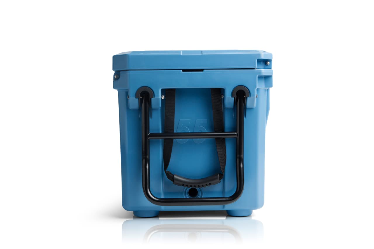Cobalt 55 Quart Roto Molded Super Ice Cooler - Heavy Duty Large Ice Chest Keeps Ice for Up to 3 Days | Perfect for Camping, Beach Trips, Tailgating & Outdoor Adventures