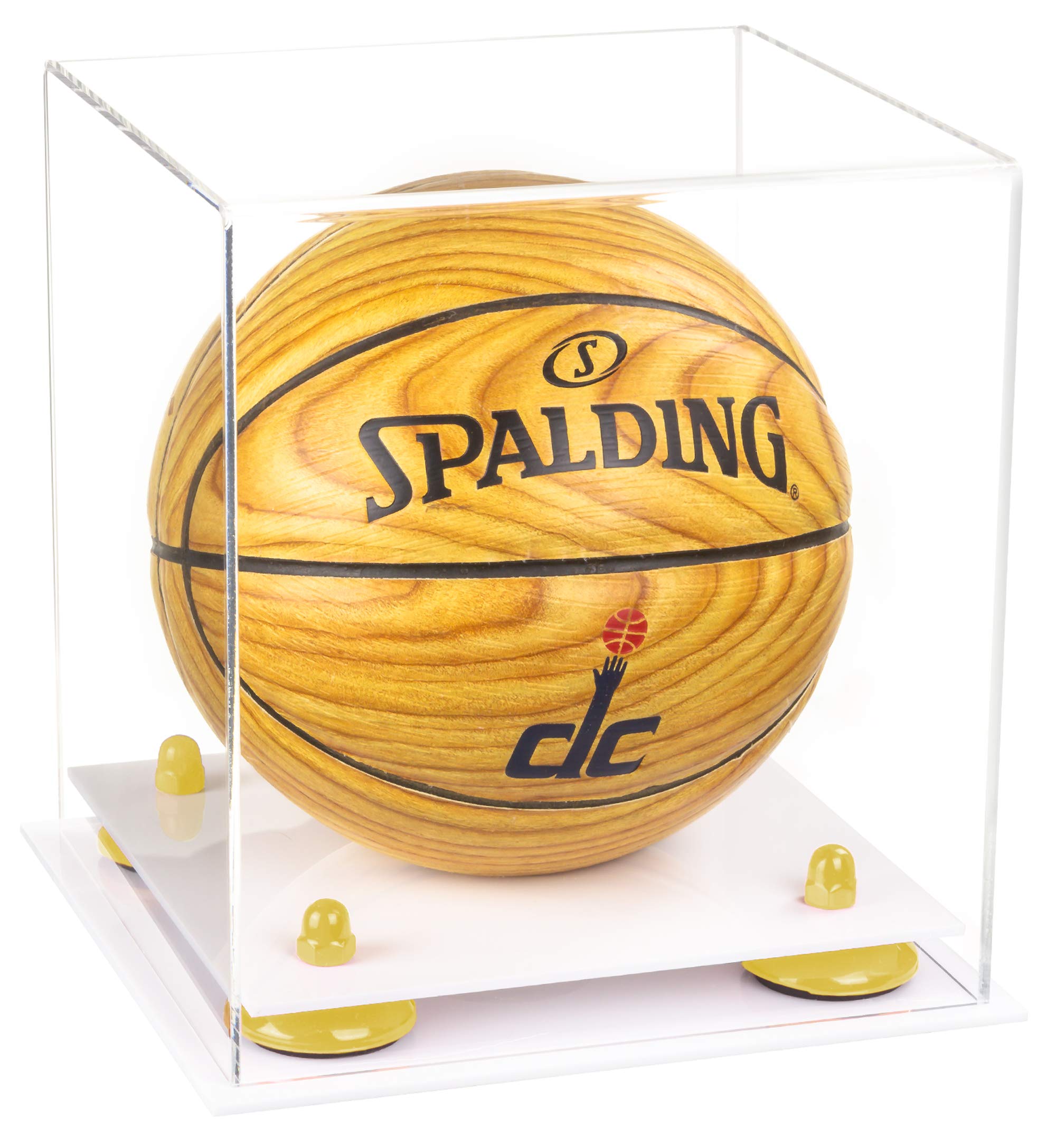 Acrylic Mini Basketball Display Case - Perfect for Collectibles, Miniature Sports Memorabilia & Home Office Decor