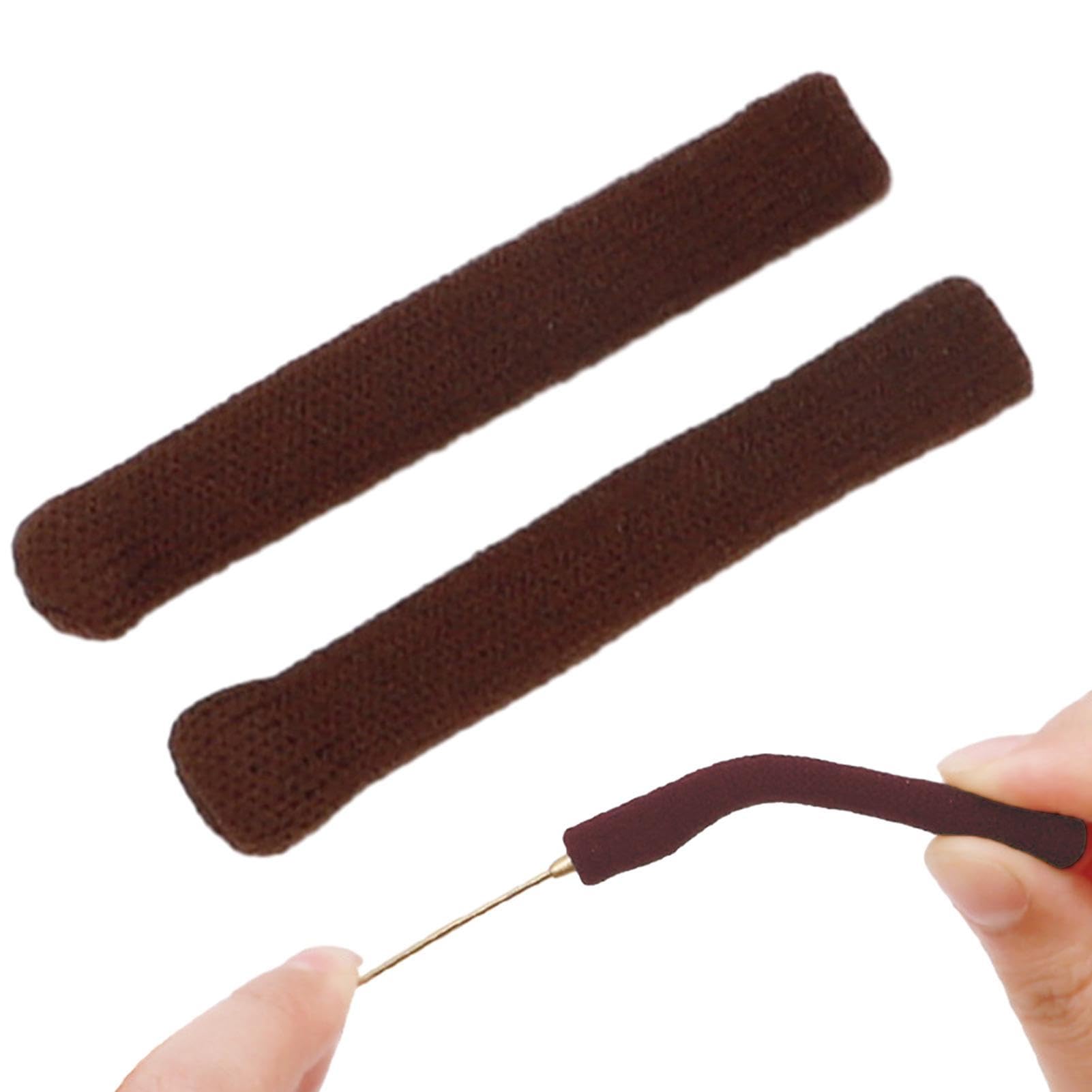 Comfortable Non-Slip Eyeglass Ear Pads for Glasses - Soft Knitting Glasses Temple Sleeves & Arm Pads - Perfect for Reading, Knitting, Computer Work and All-Day Wear