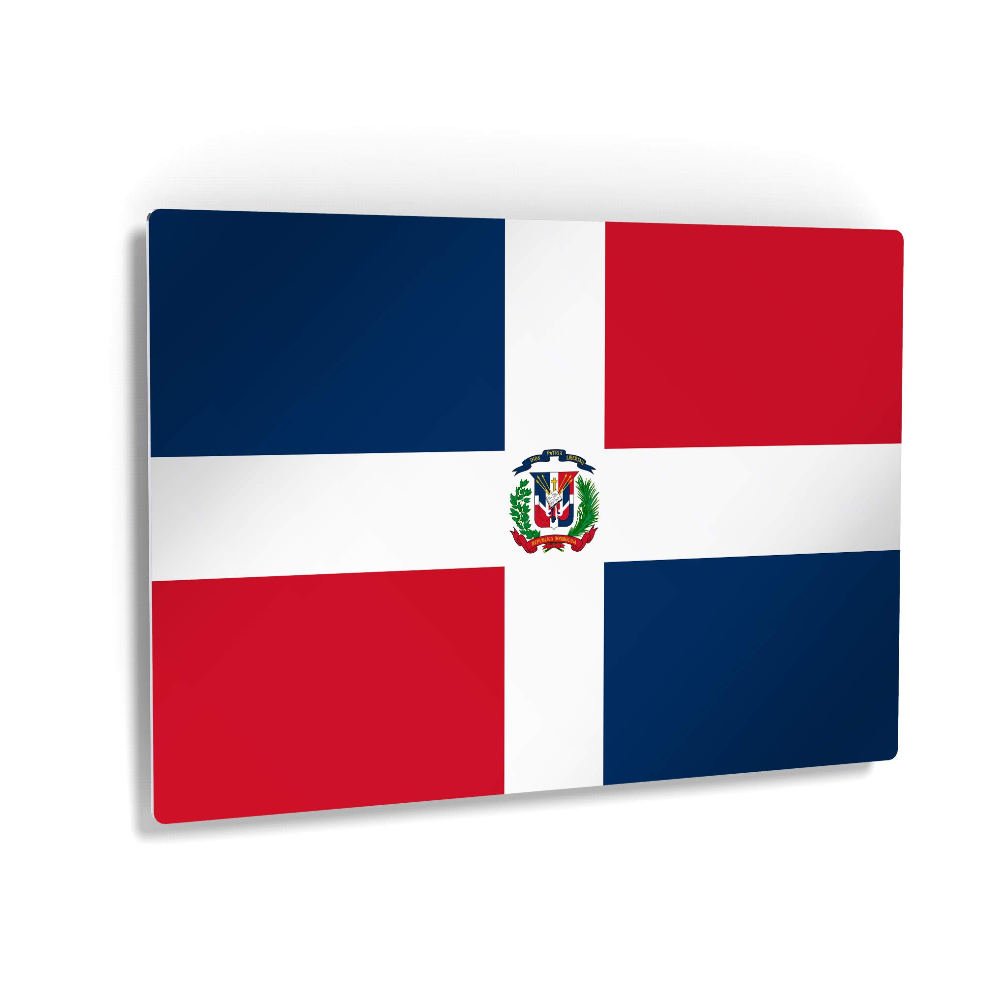 Dominican Republic Flag Metal Wall Art Print - 20x30 Inch Modern Home Decor for Office, Living Room, Dorm, Bedroom & Man Cave | Patriotic Wall Decor for Sports Bars & Game Rooms | Made in USA, Ready to Hang