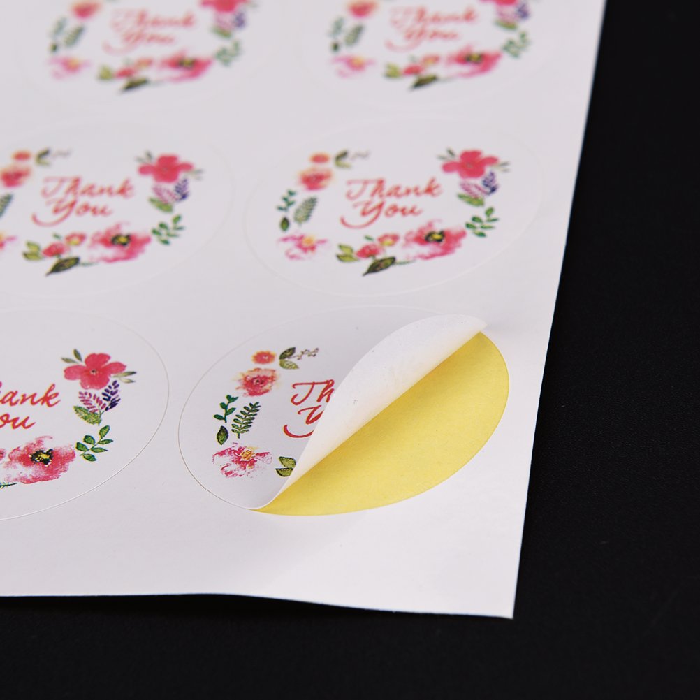 10 Sheets Floral Design Stickers - Waterproof Decorative Labels for Invitations, Envelopes, Letters & DIY Crafts - Perfect for Wedding, Party, Gift Wrapping & Scrapbooking