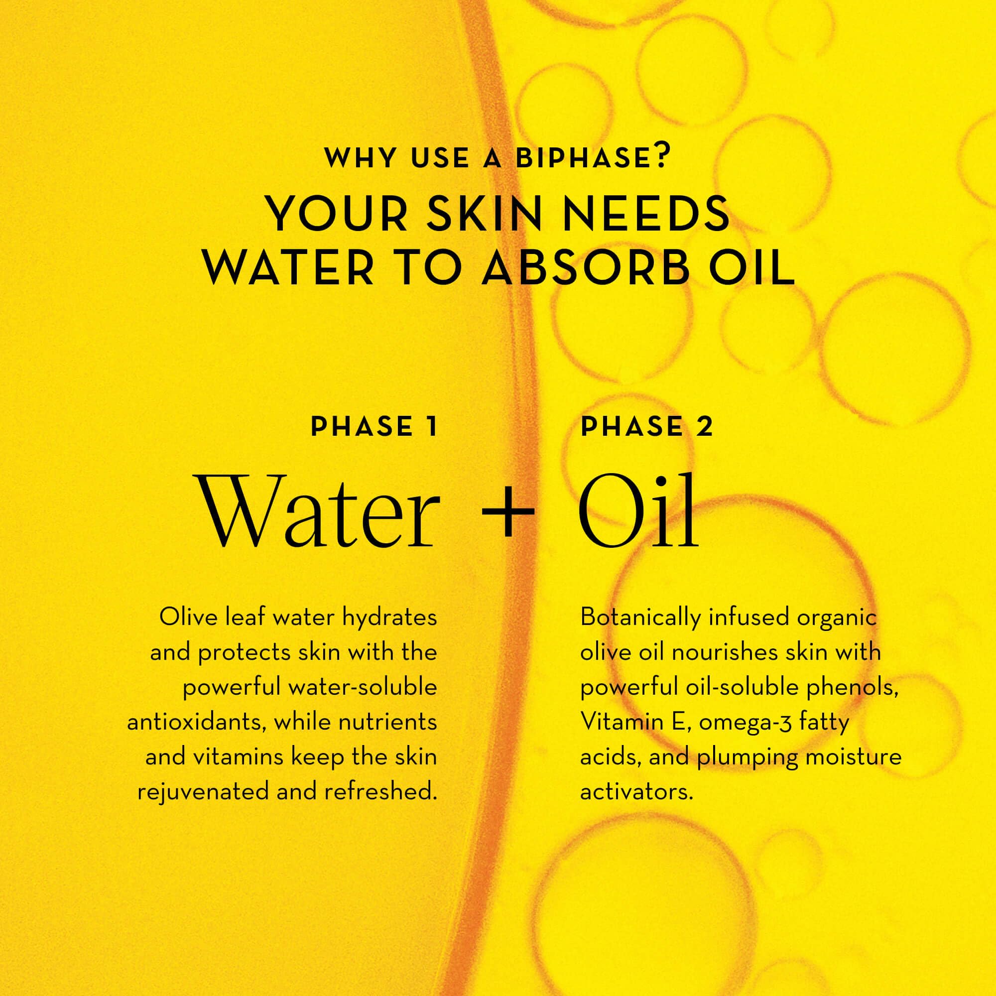Furtuna Skin Biphase Moisturizing Face Oil - Hydrating, Plumping & Protective Vegan Skincare with Organic Olive Oil for Face, Neck & Décolleté | Cruelty-Free, Anti-Aging Dry Skin Treatment | Perfect for Night Routine & Daily Glow Boost