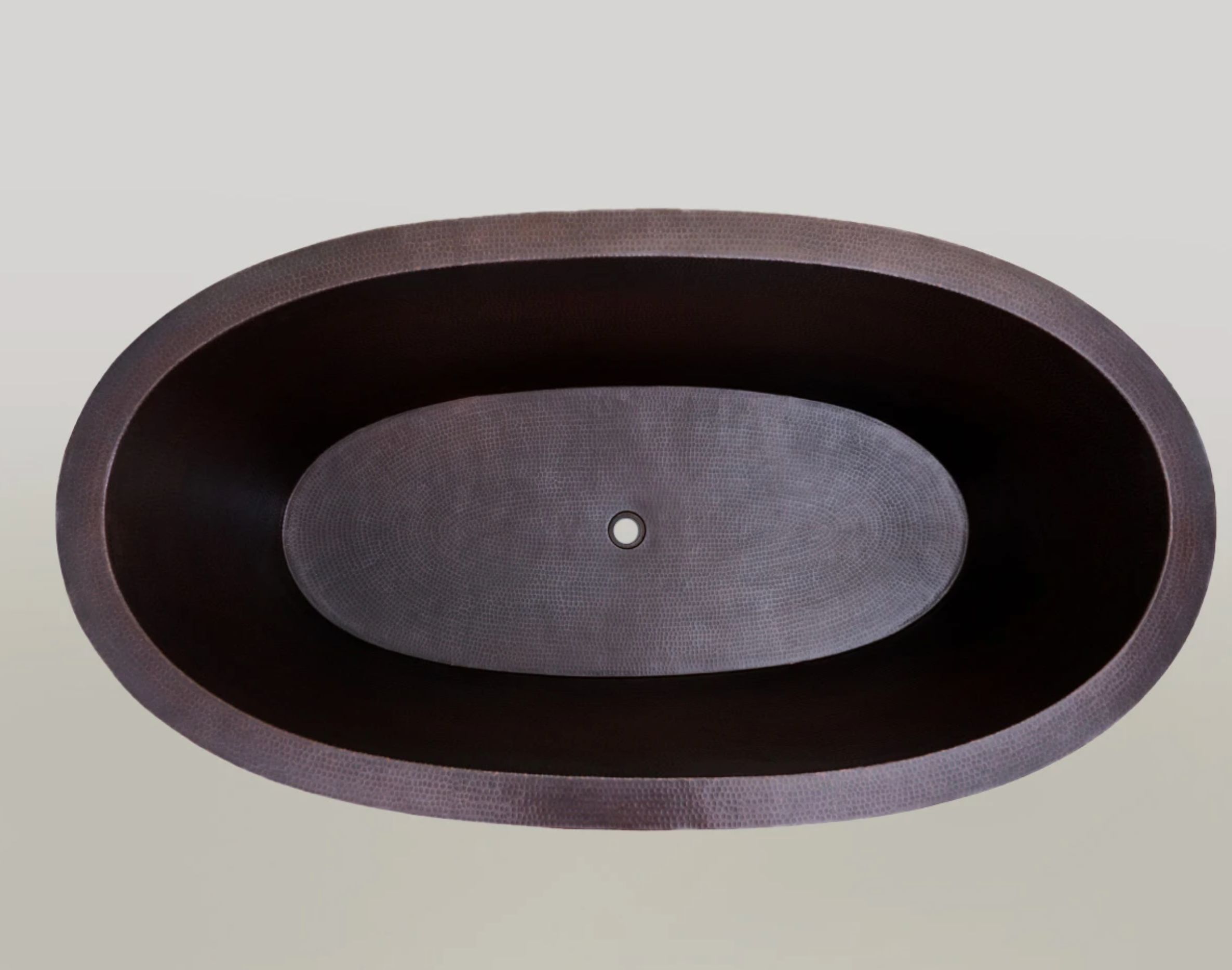 Luxury Modern Double Wall Copper Bathtub - Freestanding Soaking Tub for Spa, Bathroom, and Relaxation at Home