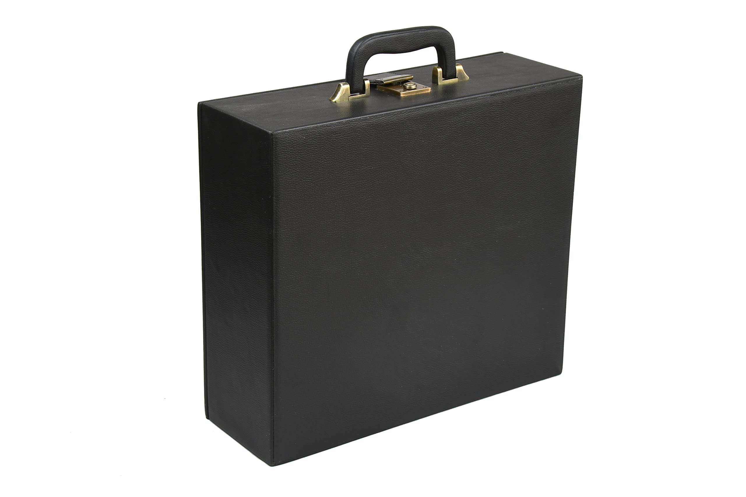 Premium Wooden Chess Set Storage Box with Double Tray & Fixed Slots - Fits 4