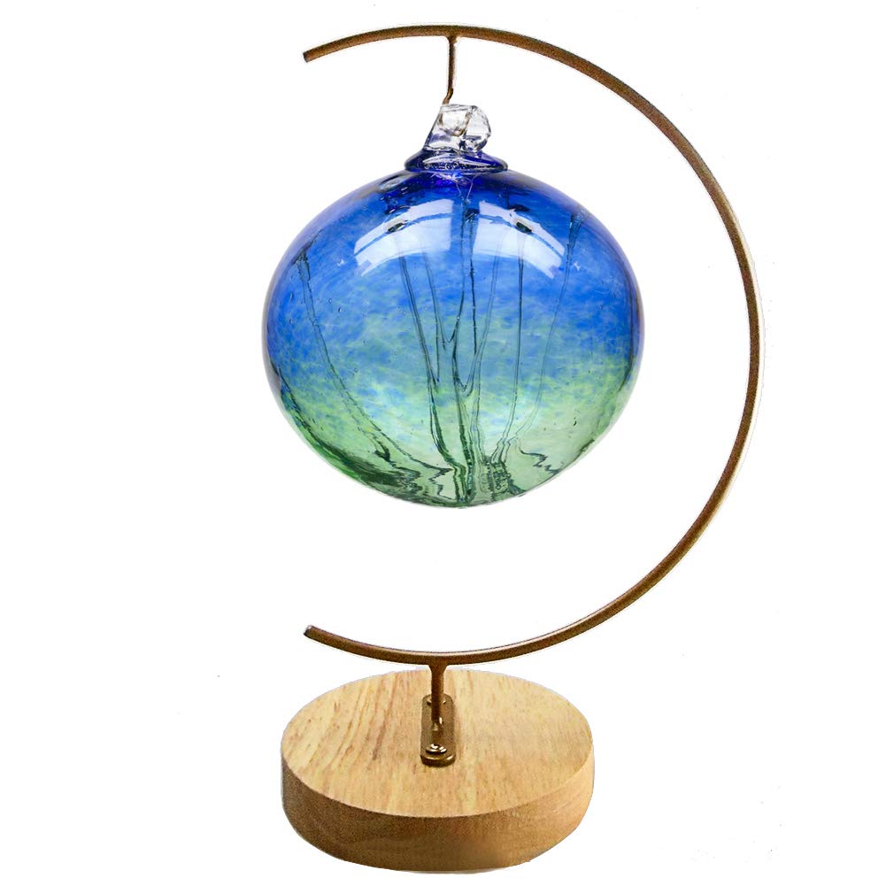 YY YEARCHY Metal Air Plant Stand - Gold Hanging Terrarium Holder for Glass Globe, Flower Pot & Display Decor | Perfect for Home, Office & Garden Decorations