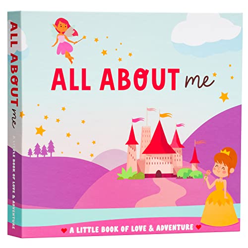 RubyRoo Baby Memory Book - Milestone Journal & Keepsake Photo Album for Baby Girls (First 5 Years) - Hardcover Pregnancy Gift for Baby Shower - 60 Page Newborn Scrapbook with Fairyland Theme - Perfect for Capturing Precious Moments, First Steps, and Family Memories