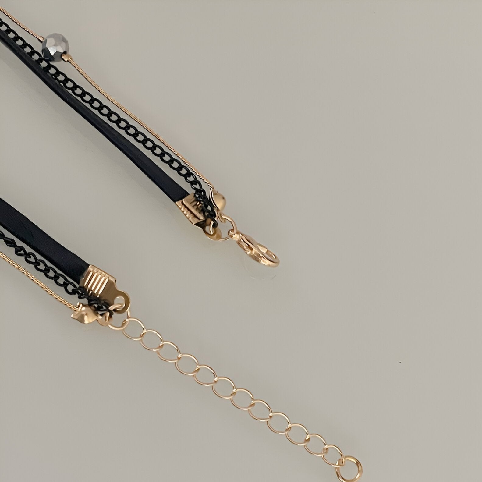 Gothic Black Crystal Star Choker Necklace for Women - Elegant Y Necklace with Sparkling Rhinestones | Perfect for Halloween, Cosplay, and Gothic Fashion (Style HN3067)
