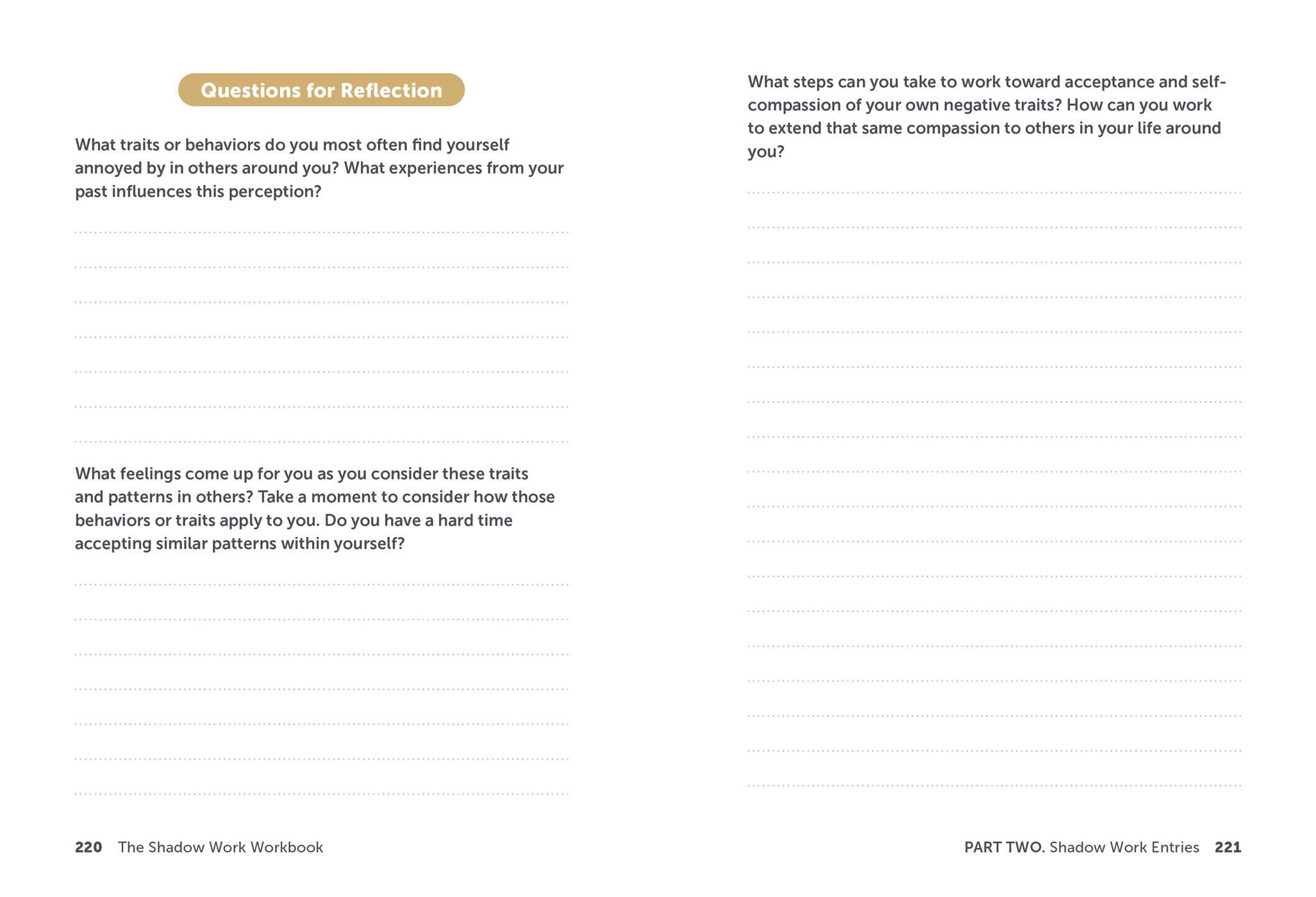 The Shadow Work Workbook: Self-Care Exercises for Healing Trauma & Discovering Your Hidden Self | Personal Growth Journal for Inner Healing & Emotional Wellness