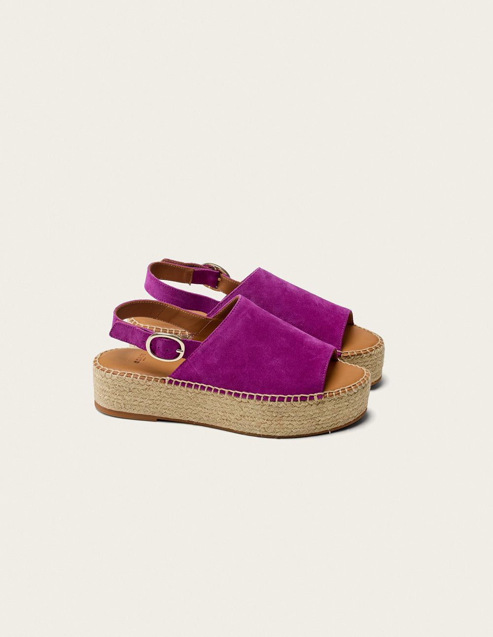 Women's Magenta Suede Espadrilles - Comfortable Summer Sandals for Beach, Casual Outings & Vacation Wear