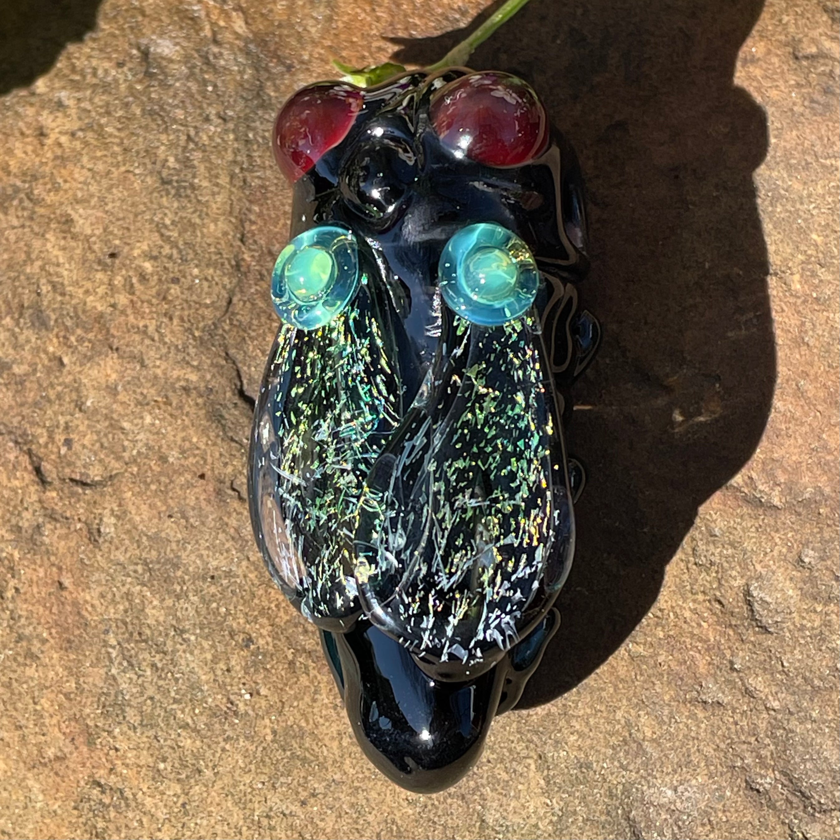Handmade Cicada Pendant Necklace - Sterling Silver 925 Jewelry for Women - Nature-Inspired Insect Accessory for Boho, Gothic & Everyday Wear