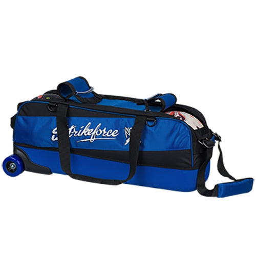 KR Strikeforce Fast Slim Royal Triple Tote Wheeled Bowling Bag - Perfect for Bowling Tournaments, League Play & Travel Accessories