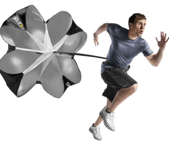 SKLZ Speed Chute - Resistance Training Parachute for Sprinting & Speed Workouts - Improve Acceleration & Agility for Football, Soccer & Track Athletes - Perfect for Outdoor Sports Training & Fitness Drills