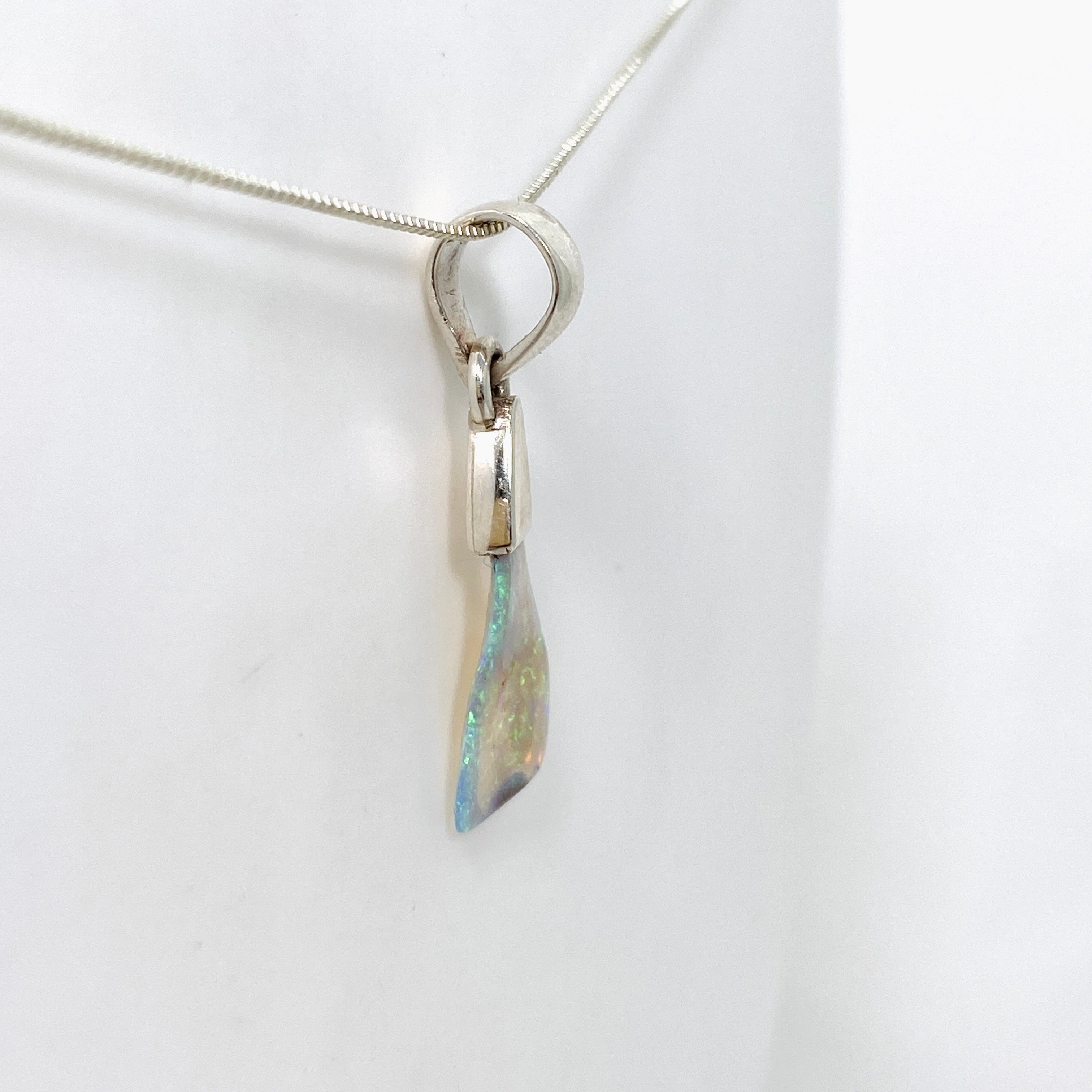 Natural Australian Opal Solid Freeform Pendant Necklace PPGJ809 - Unique Handcrafted Jewelry for Women, Perfect Gift for Birthday, Anniversary & Special Occasions