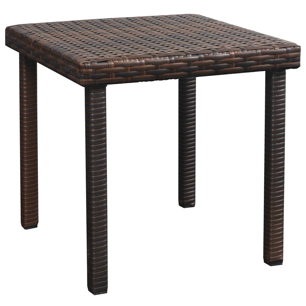 Sun Loungers 2 Pcs, Brown Poly Rattan Outdoor Lounge Chairs with Side Table - Patio Furniture for Pool Deck, Beach, Balcony, Yard, Garden, Resort & Backyard Relaxation