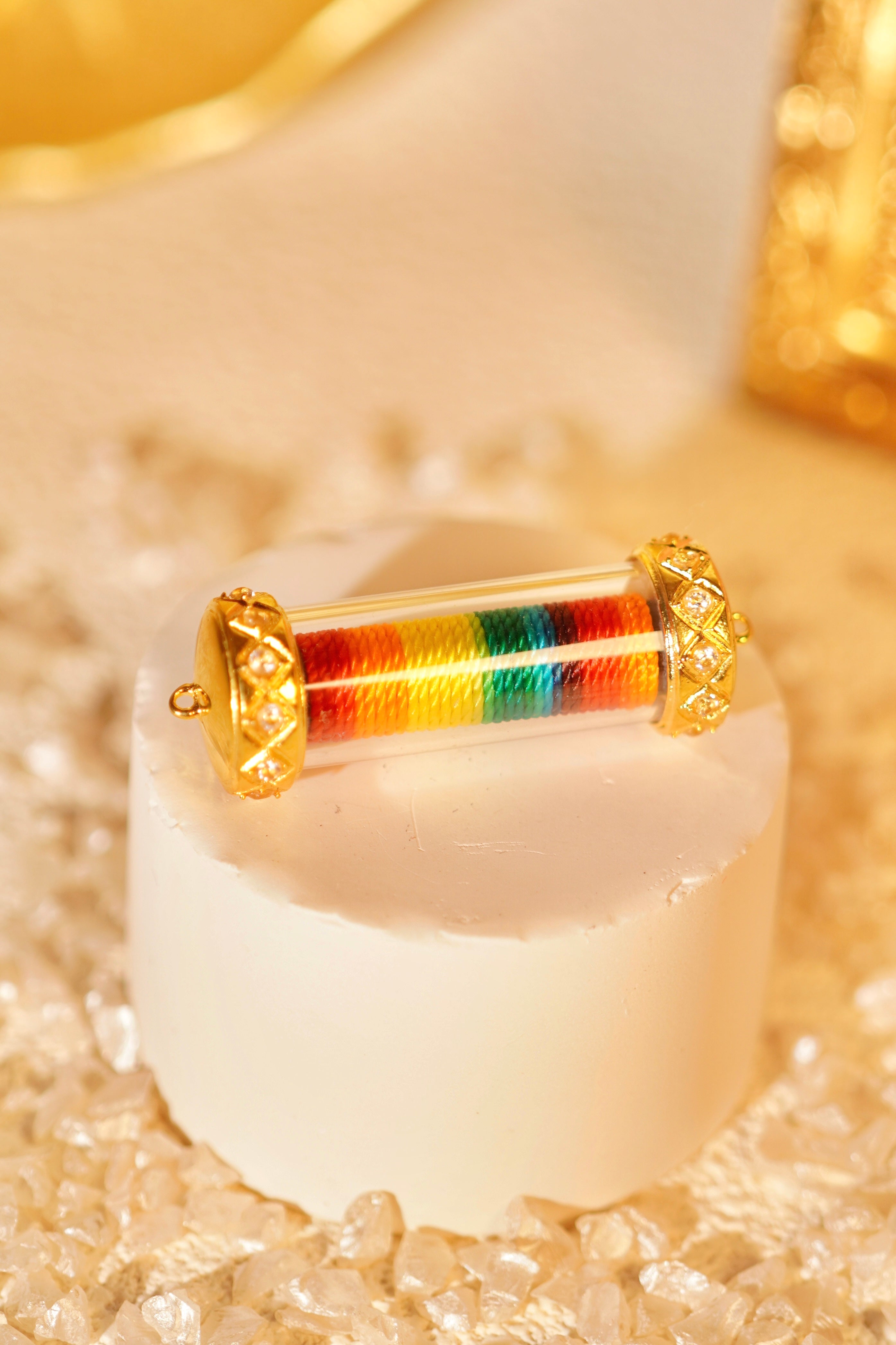 Prismatic Fortune Amulet - Lucky Crystal Pendant Necklace for Wealth & Success | Perfect for Meditation, Feng Shui & Spiritual Healing