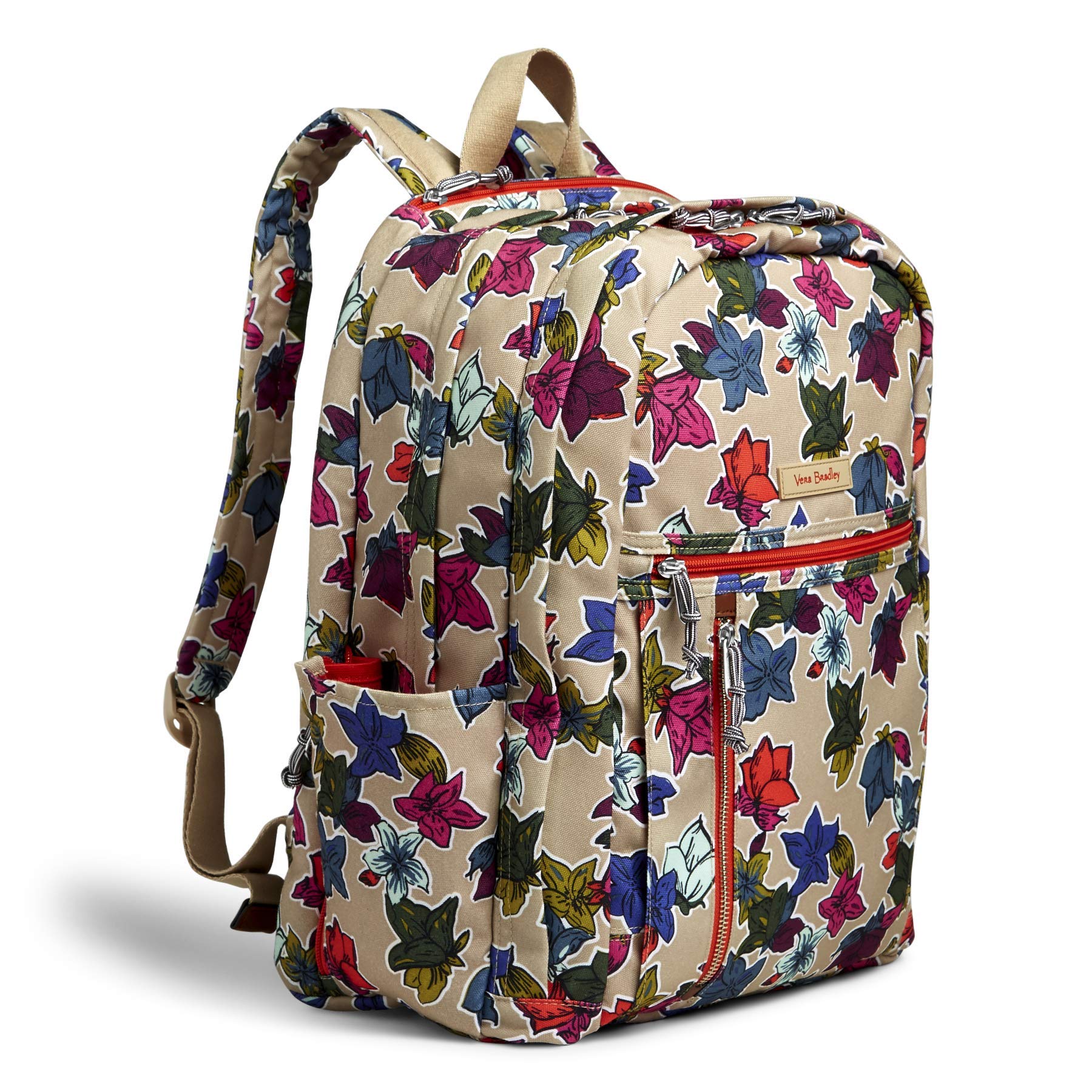 Vera Bradley Lighten Up Grand Backpack - Stylish & Spacious Laptop Backpack for Women, Perfect for Work, School & Travel | Water-Resistant & Lightweight Design