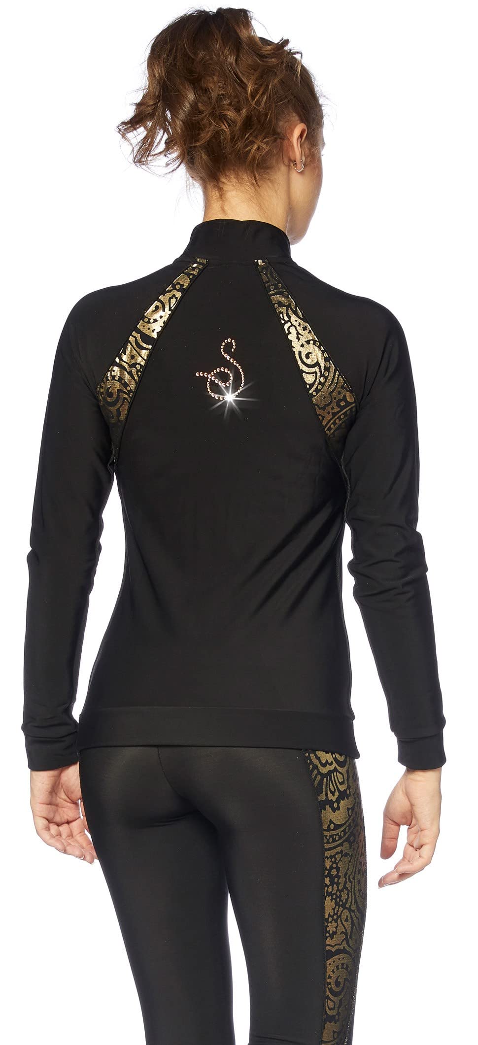 Premium Figure Ice Skating Jacket - Handmade in Italy - Breathable Stretch Fabric for Ice Skating Practice & Performances - Perfect for Competitions, Training & Winter Sports