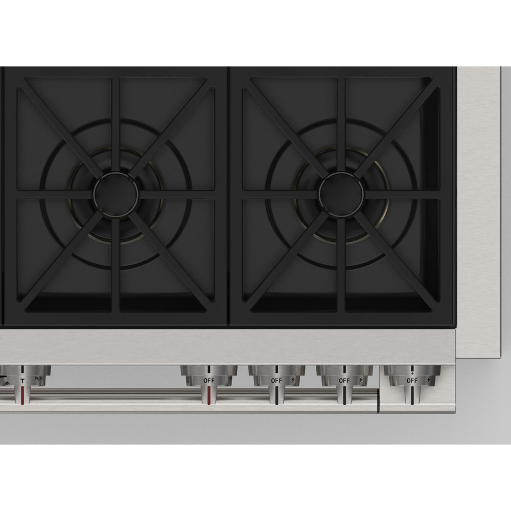 Fulgor Milano 36 Inch 600 Series Pro All Gas Range with 6 Burners - Stainless Steel (F6PGR366S2) | Professional Kitchen Appliance for Home Chefs & Restaurants