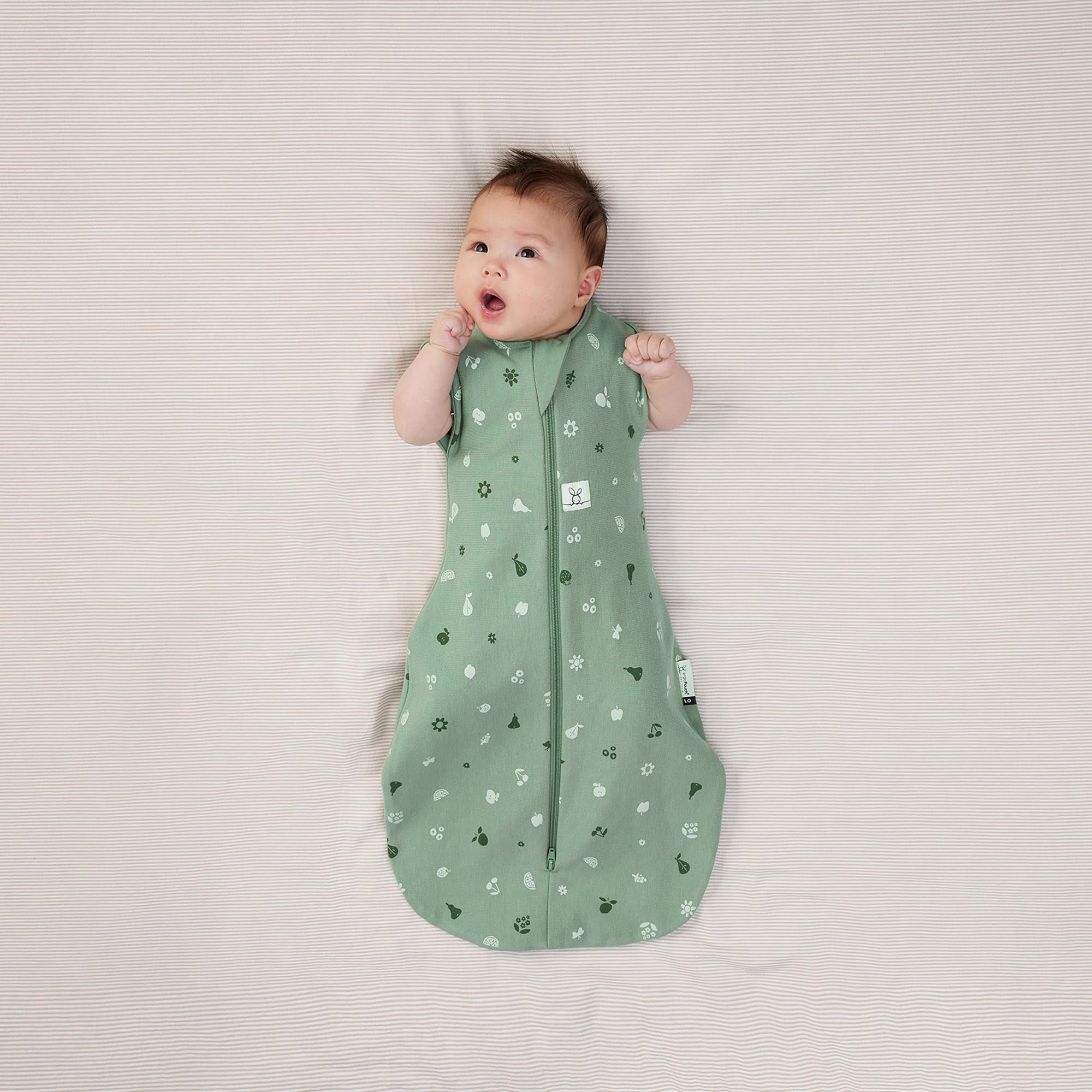ErgoPouch Cocoon Zip Swaddle Bag 0.2 TOG - Sweet Orchard Design | Baby Sleep Sack for Newborns & Infants | Perfect for Nursery, Daycare & Travel