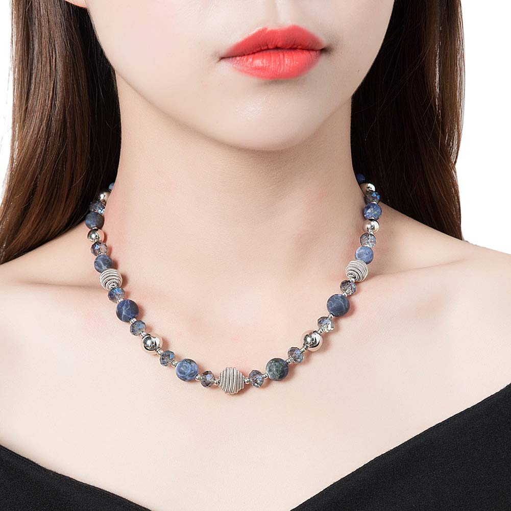 Beaded Strand Pearl Choker Necklace for Women - Elegant Fashion Jewelry Birthday Gift for Her | Perfect for Parties, Weddings & Special Occasions
