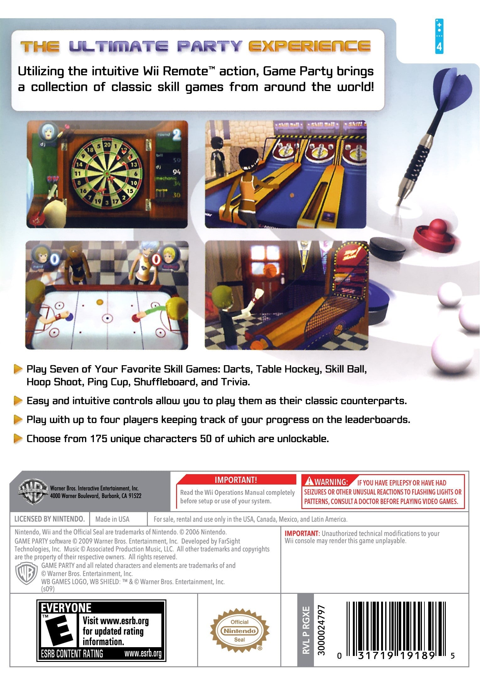 Pre-Owned Wii Party Video Games - Fun Multiplayer Family Entertainment for Game Nights & Social Gatherings