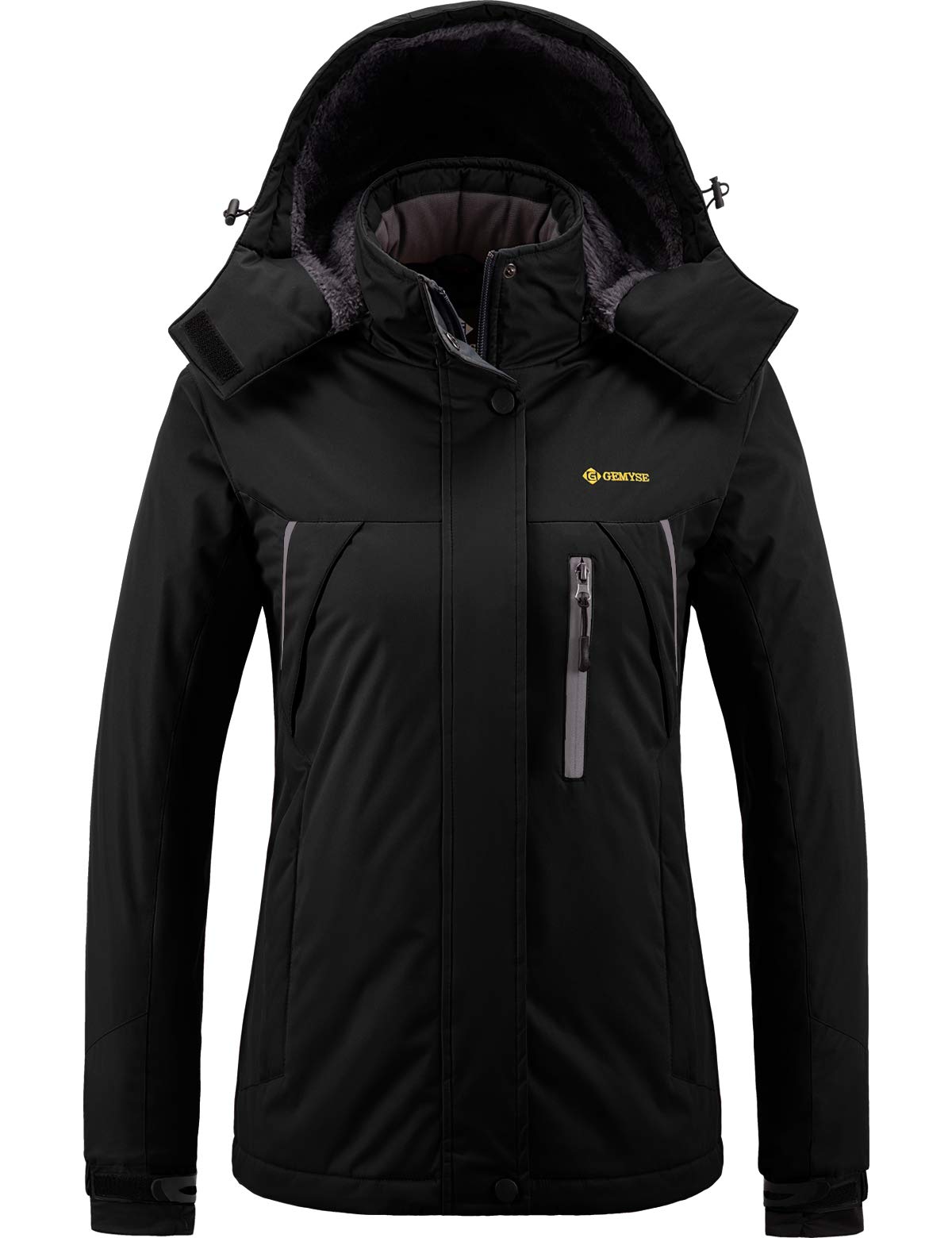 GEMYSE Women's Waterproof Ski Jacket - Windproof Winter Snow Coat for Hiking, Skiing & Outdoor Activities | All-Weather Protection for Cold Climates
