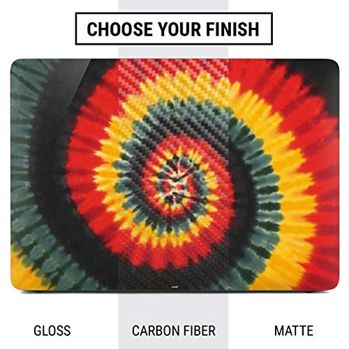 Liquid Blue Tie Dye Laptop Decal Skin for MacBook Air 13 inch (2020) | Rasta Spiral Design | Protective Vinyl Sticker for Work, School & Travel