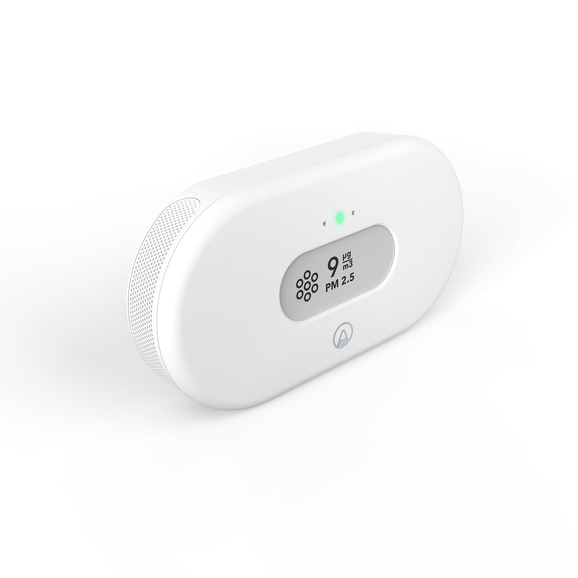 Airthings View Pollution - Smart Indoor Air Quality Monitor with PM2.5 Sensor, Humidity & Temperature Detection - Wireless WiFi & Battery Powered for Home, Office - Ideal for City Pollution & Wildfire Smoke Monitoring - Works with Mobile App