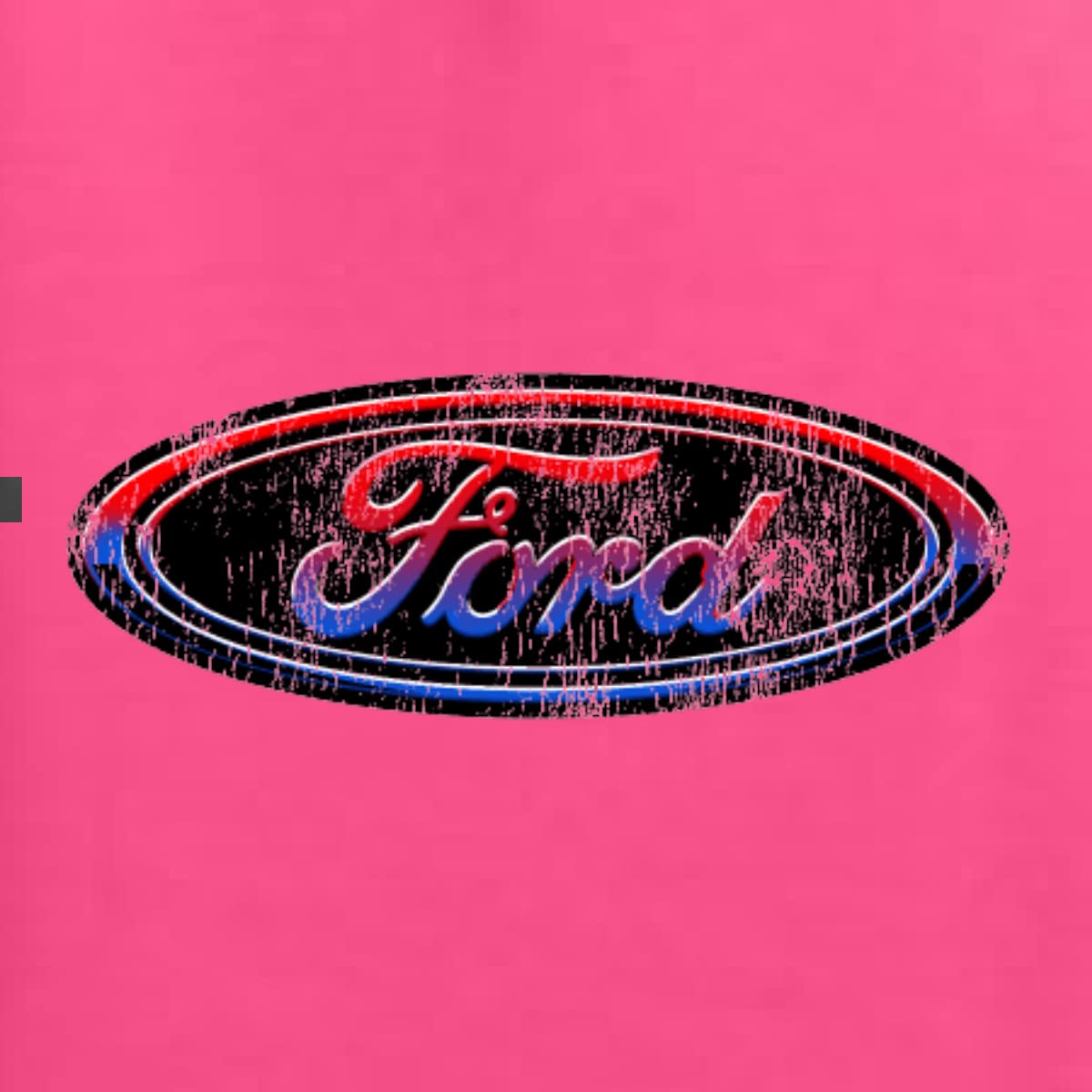 Wild Bobby Red Blue Black Ford Logo Graphic Sweatshirt for Men & Women - Casual Crewneck Pullover for Car Enthusiasts, Truck Lovers & Streetwear Fashion