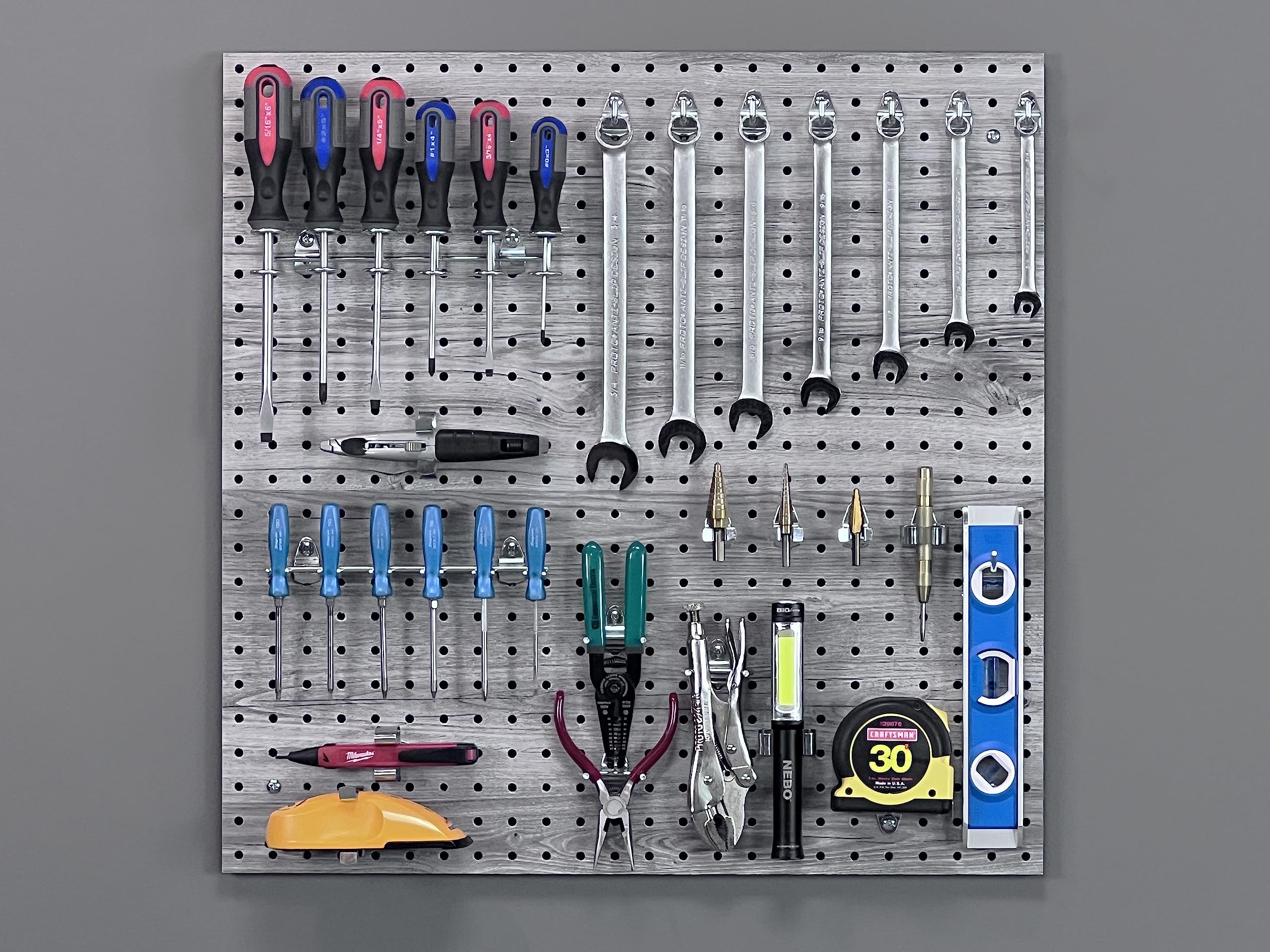 Triton Products TFL Pegboards - Set of 2 Thermally Fused Laminate Wall Panels (24