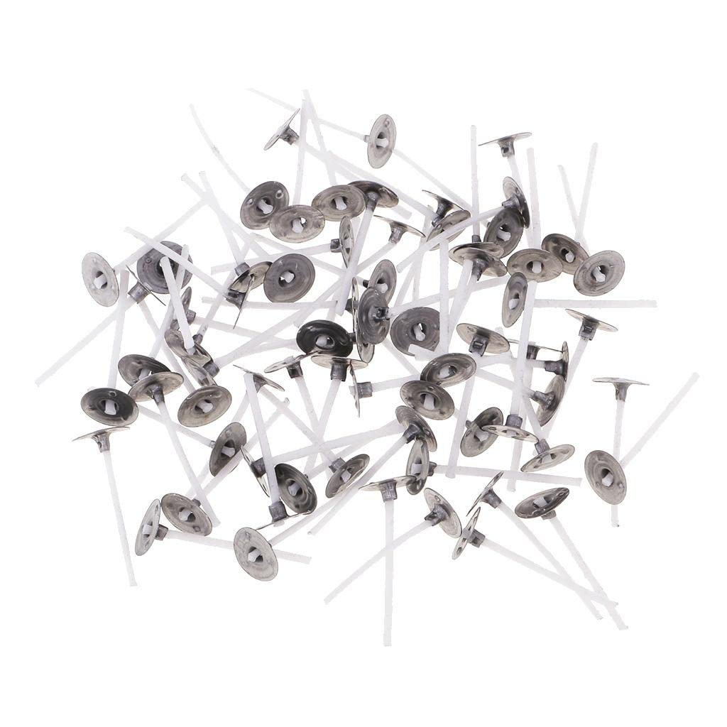 Colaxi 100Pc Pre-Waxed Candle Wicks for Tealight Candles - DIY Candle Making Kit with Assorted Sizes (25mm, White) - Perfect for Home Decor, Wedding Centerpieces & Aromatherapy