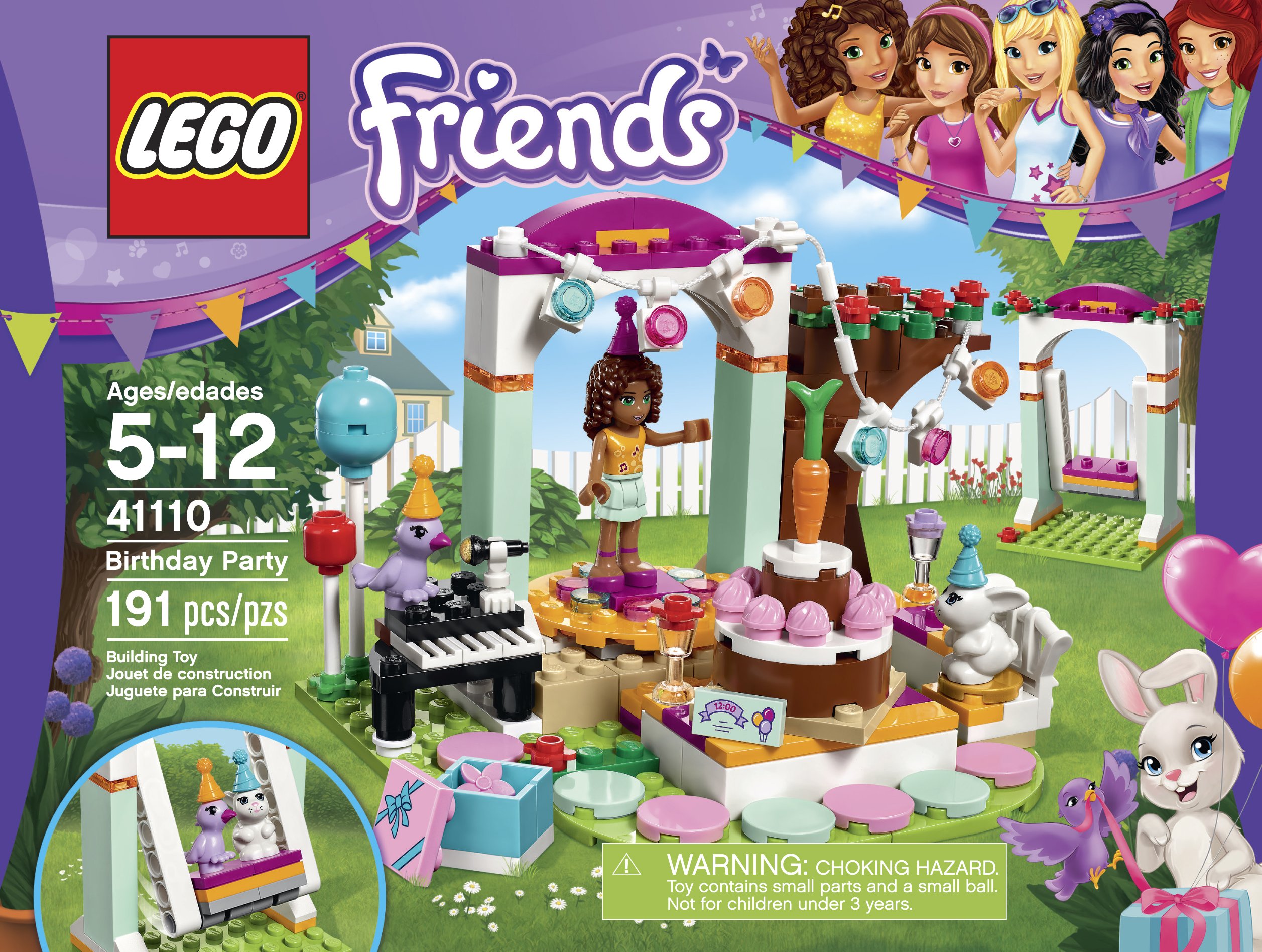 LEGO Friends Birthday Party Building Kit - 191 Pieces for Creative Play, Gift for Girls Ages 6-12 | Perfect for Birthday Celebrations, Playdates & STEM Learning Activities