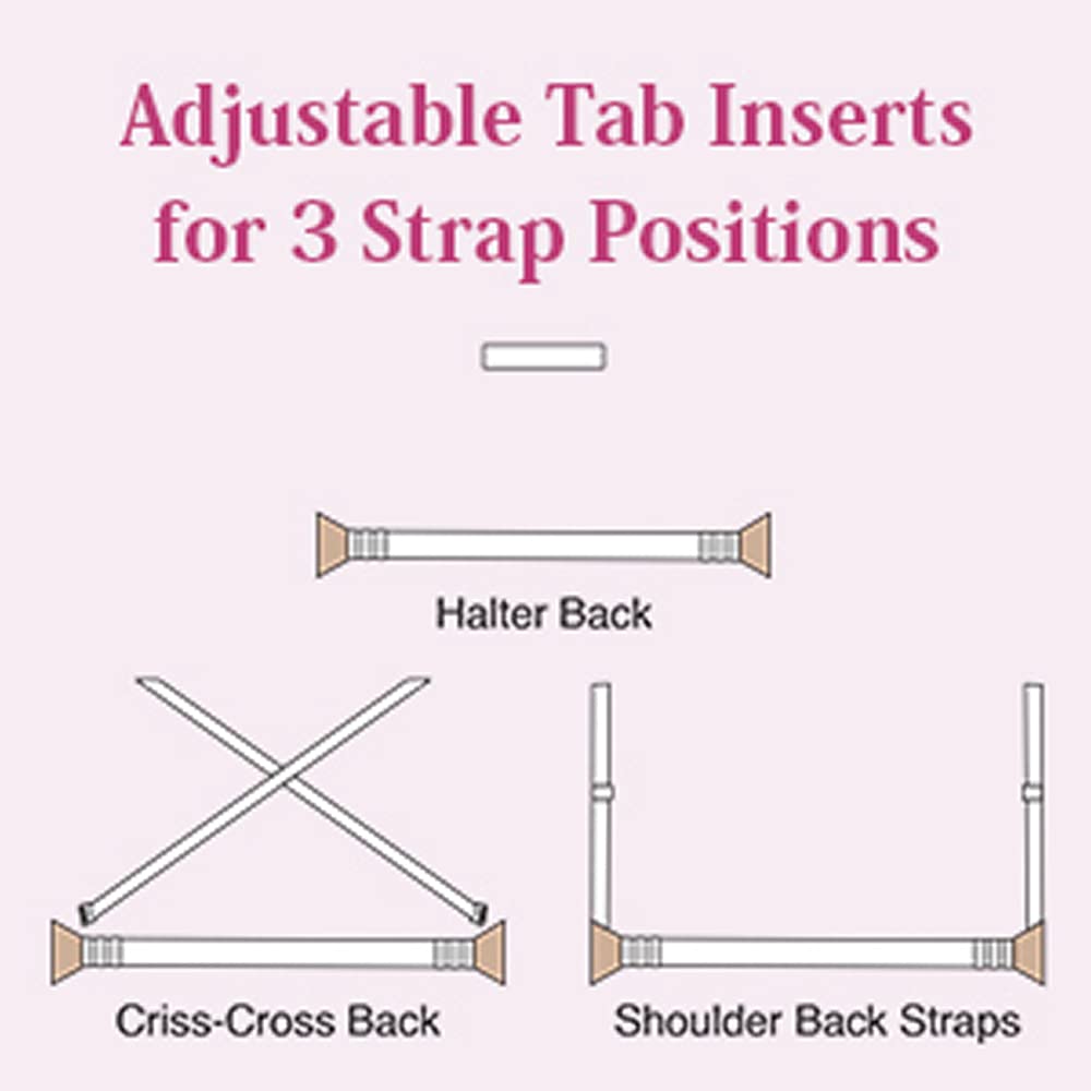 Body Wrappers Women's Clear Strap Bra Style 274 - Seamless Invisible Support for Dance, Yoga & Performance Wear