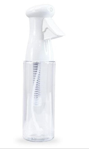 12 oz Continuous Mist Spray Bottle for Hair, Plants & Cleaning - Fine Mist Sprayer for Salon, Gardening & Home Use