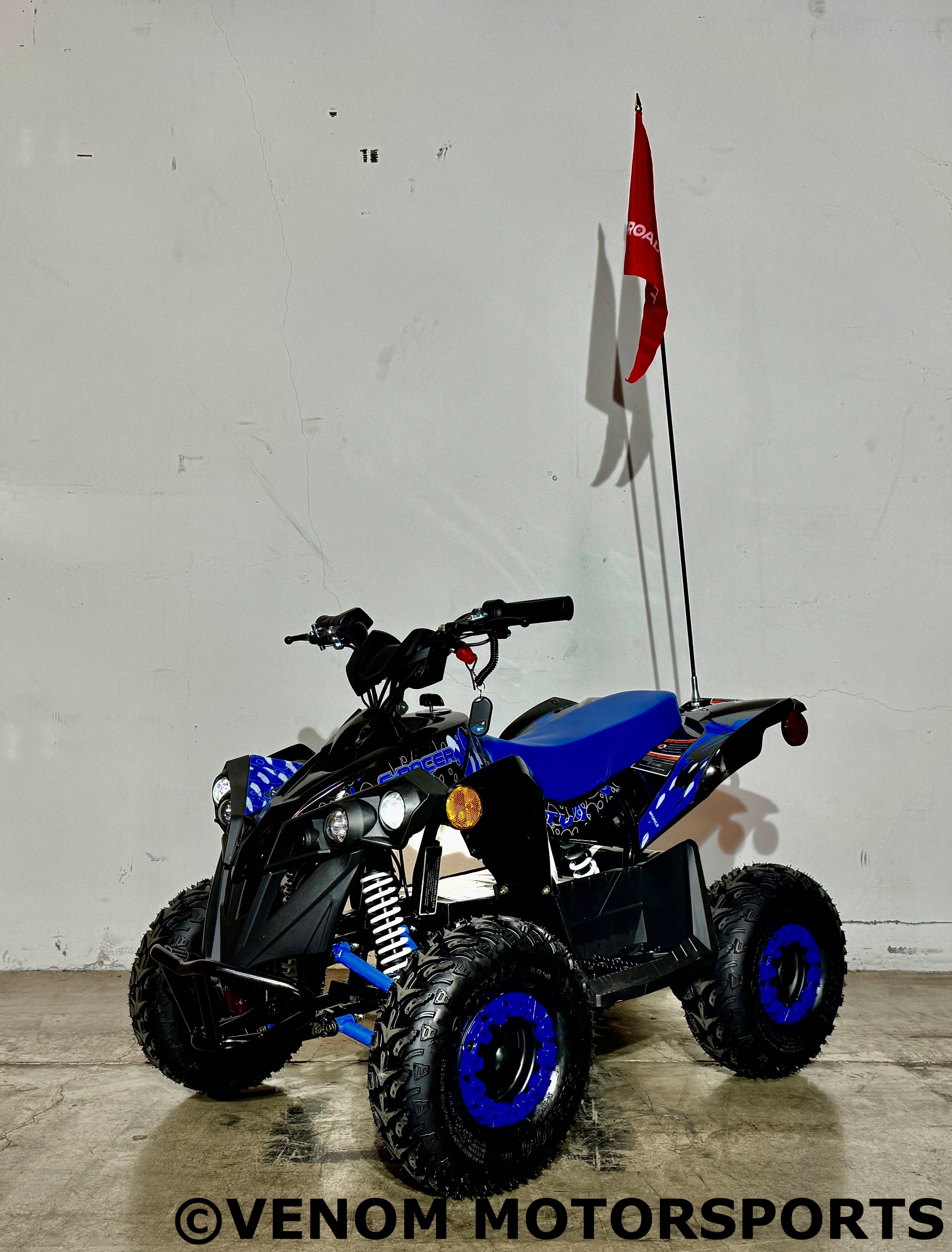 Venom E Racer 1000W 36V Electric ATV for Adults - Off-Road Adventure, Hunting & Farm Work - Powerful All-Terrain Vehicle with Long Battery Life