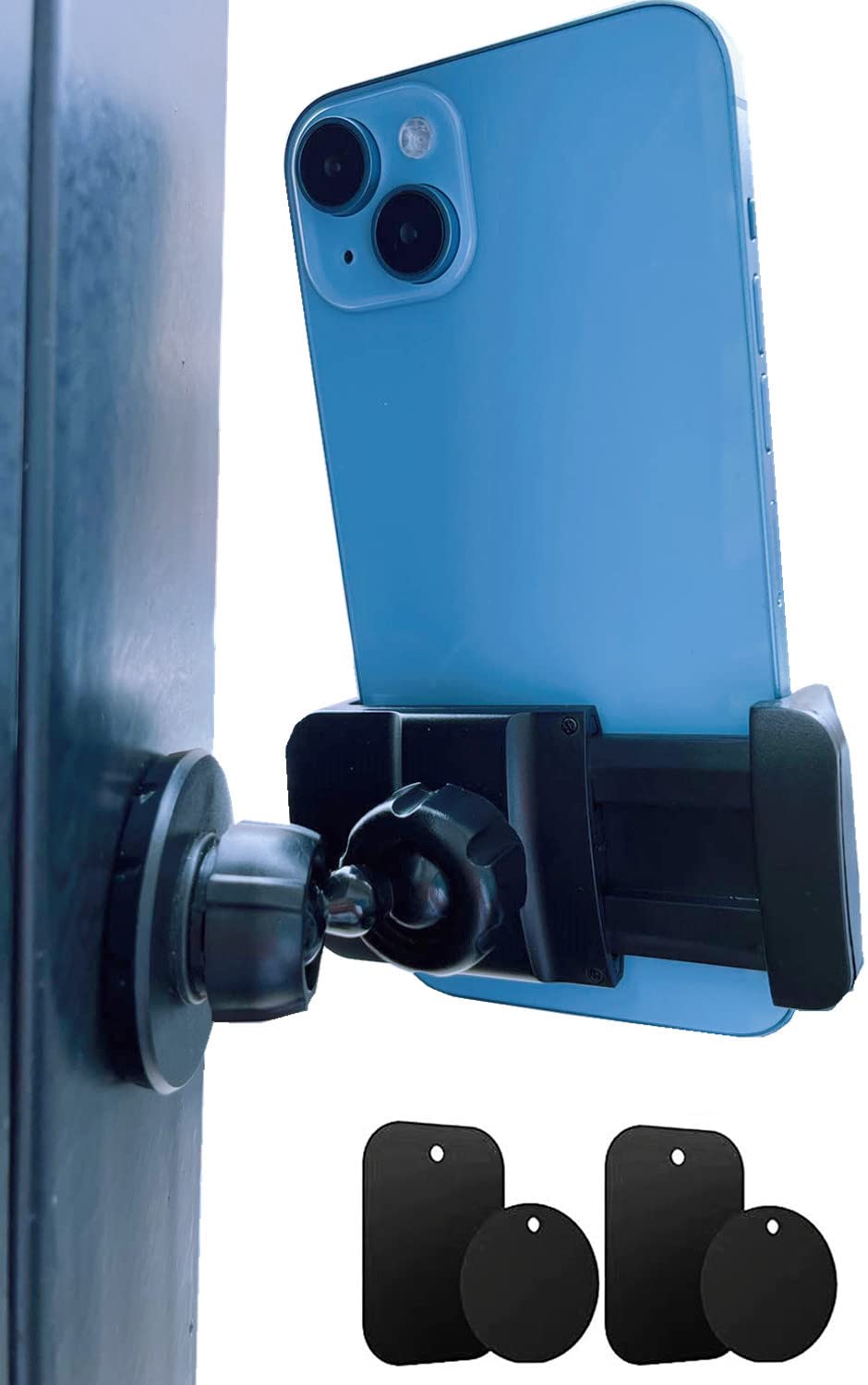Magnetic Phone Holder for Gym - Universal Metal Mount Compatible with All Smartphones | Secure Workout Phone Stand for Running, Cycling & Fitness Equipment