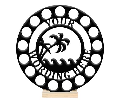 Custom Beach Coffee Pod Stand - Kcup Storage for Kitchen & Coffee Bar Decor - Perfect for Beach Houses & Gifts