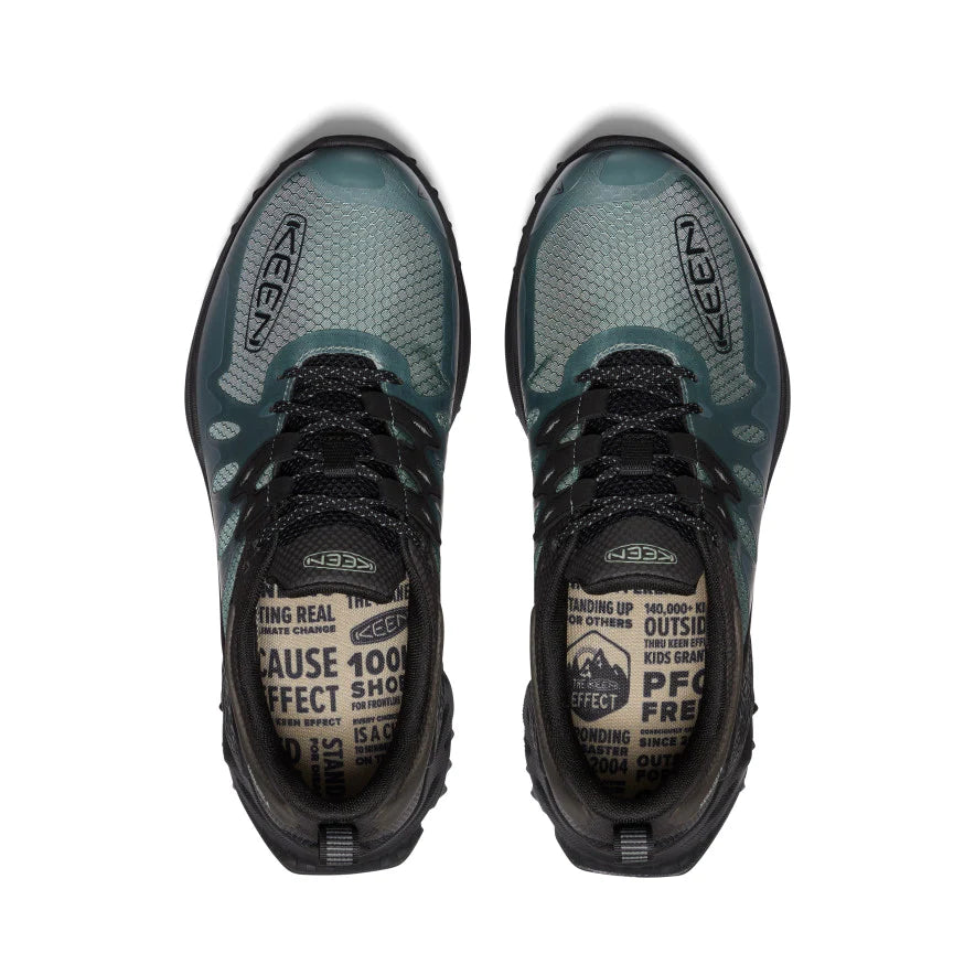 Men's Zionic WP Waterproof Hiking Shoes - Dark Forest/Black - Perfect for Outdoor Adventures & Trail Running