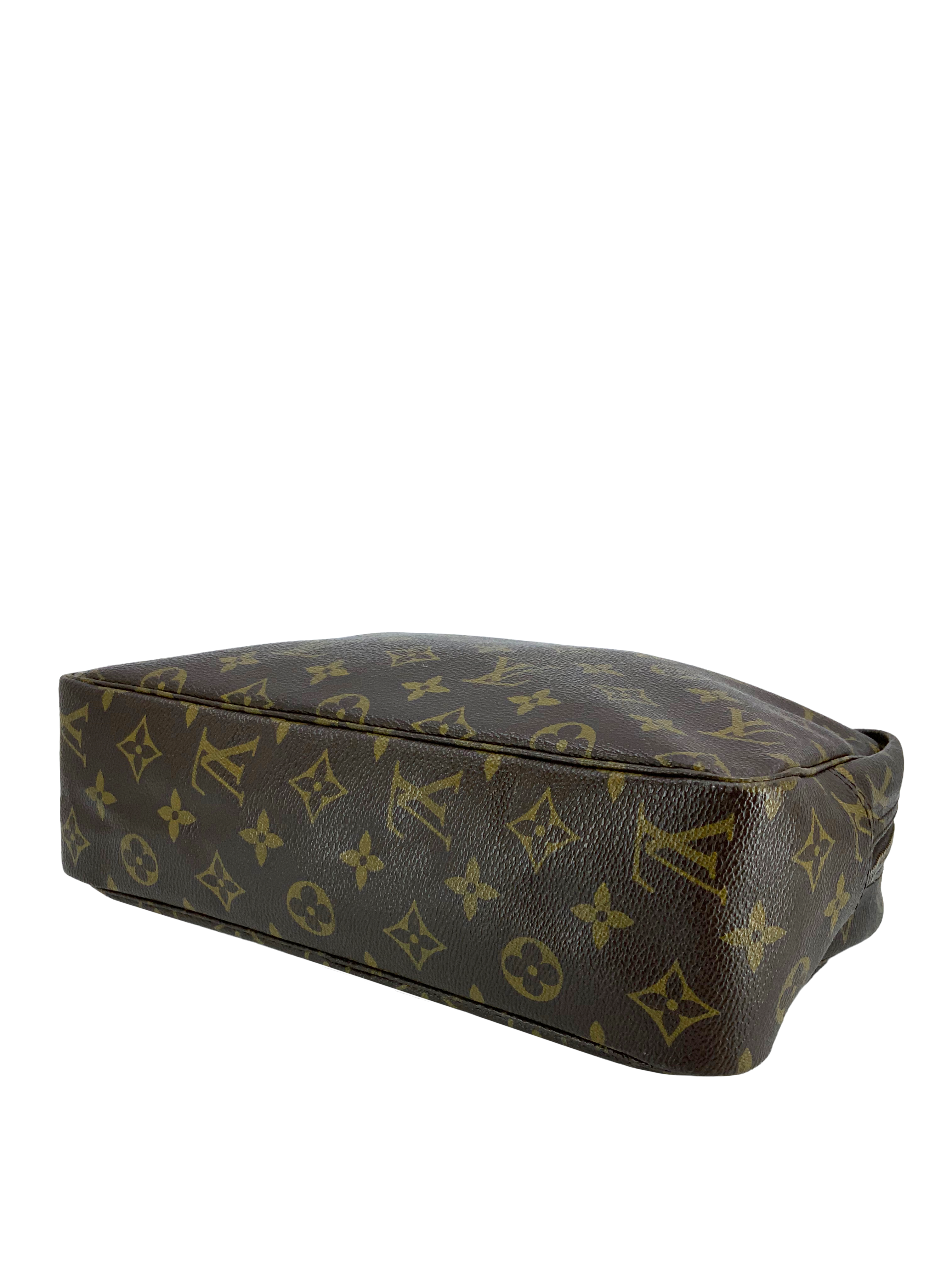 Authentic Louis Vuitton Vintage Monogram Canvas Trousse Toilette 28 Cosmetic Bag Pouch - Luxury Travel & Everyday Makeup Organizer for Women