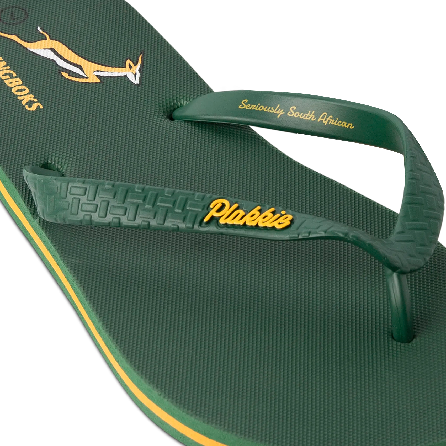 Plakkie Springbok Shoes - Green & Yellow Comfortable Sneakers for Men & Women | Perfect for Running, Walking & Casual Wear