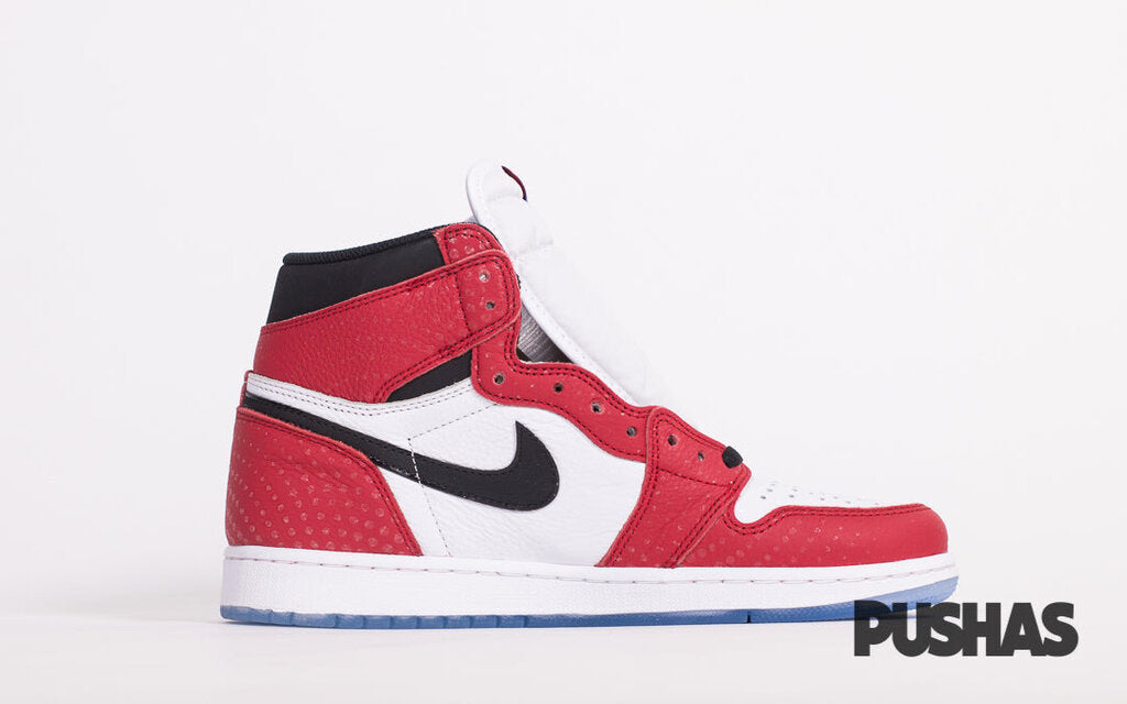 Original Air Jordan 1 'Spider-Man: Into the Spider-Verse' Origin Story Sneakers - Men's Basketball Shoes for Casual Wear & Street Style