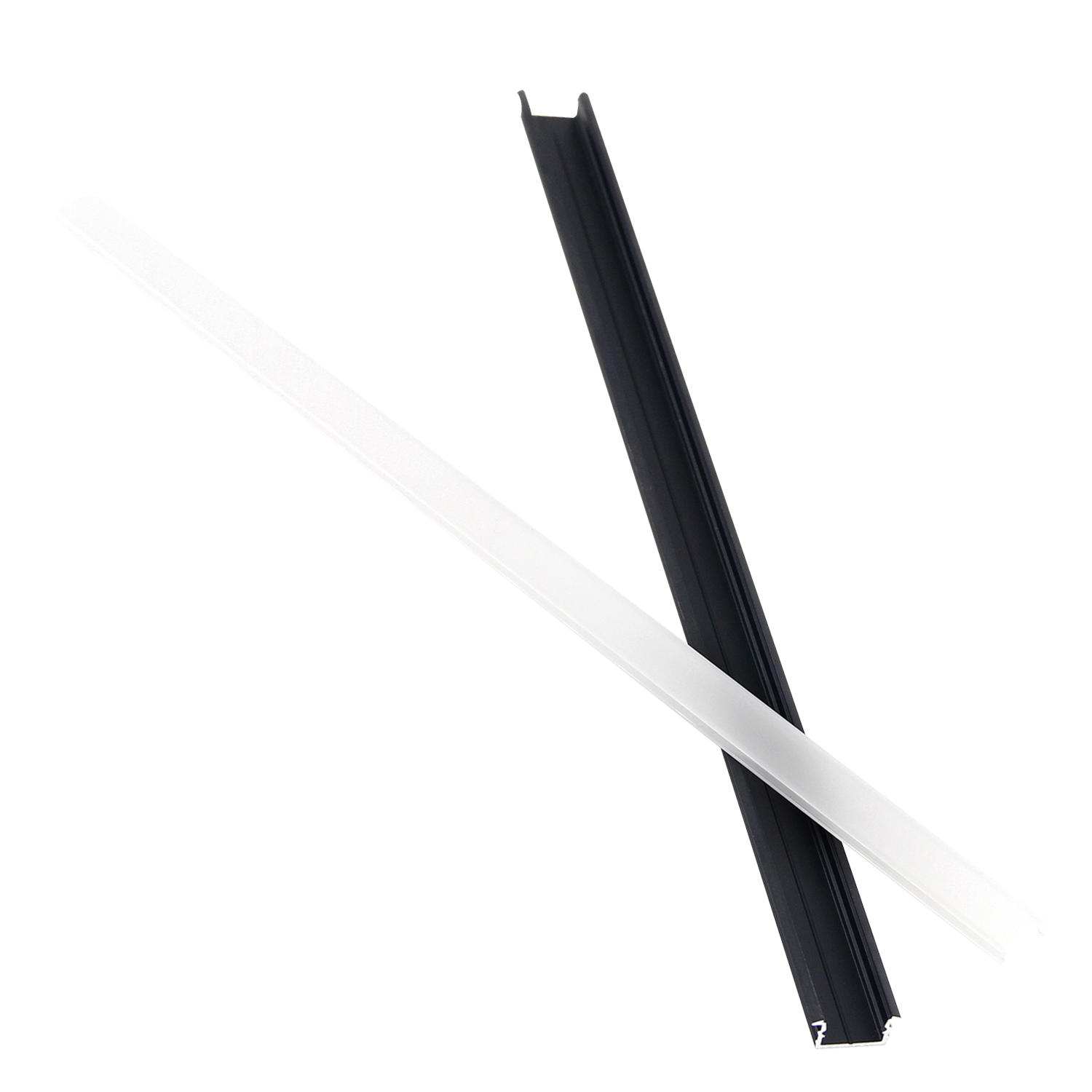 8 ft Aluminum LED Strip Light Channel Cover - AP44M Rectangular Profile with End Caps (10 Pack) - Perfect for Kitchen, Living Room & Bedroom Lighting