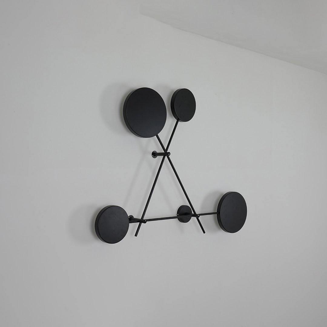 Lride Modern Wall Lamp - Sleek LED Sconce Lighting for Bedroom, Living Room & Hallway - Energy Efficient Indoor Wall Light Fixture (Black) - Perfect for Ambient, Accent & Decorative Home Lighting