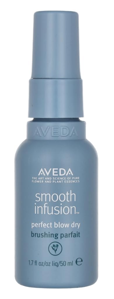 AVEDA Smooth Infusion Perfect Blow Dry Travel Size 50ml - Salon-Quality Frizz Control & Shine for On-The-Go Styling | Ideal for Business Trips & Vacation Hair Care