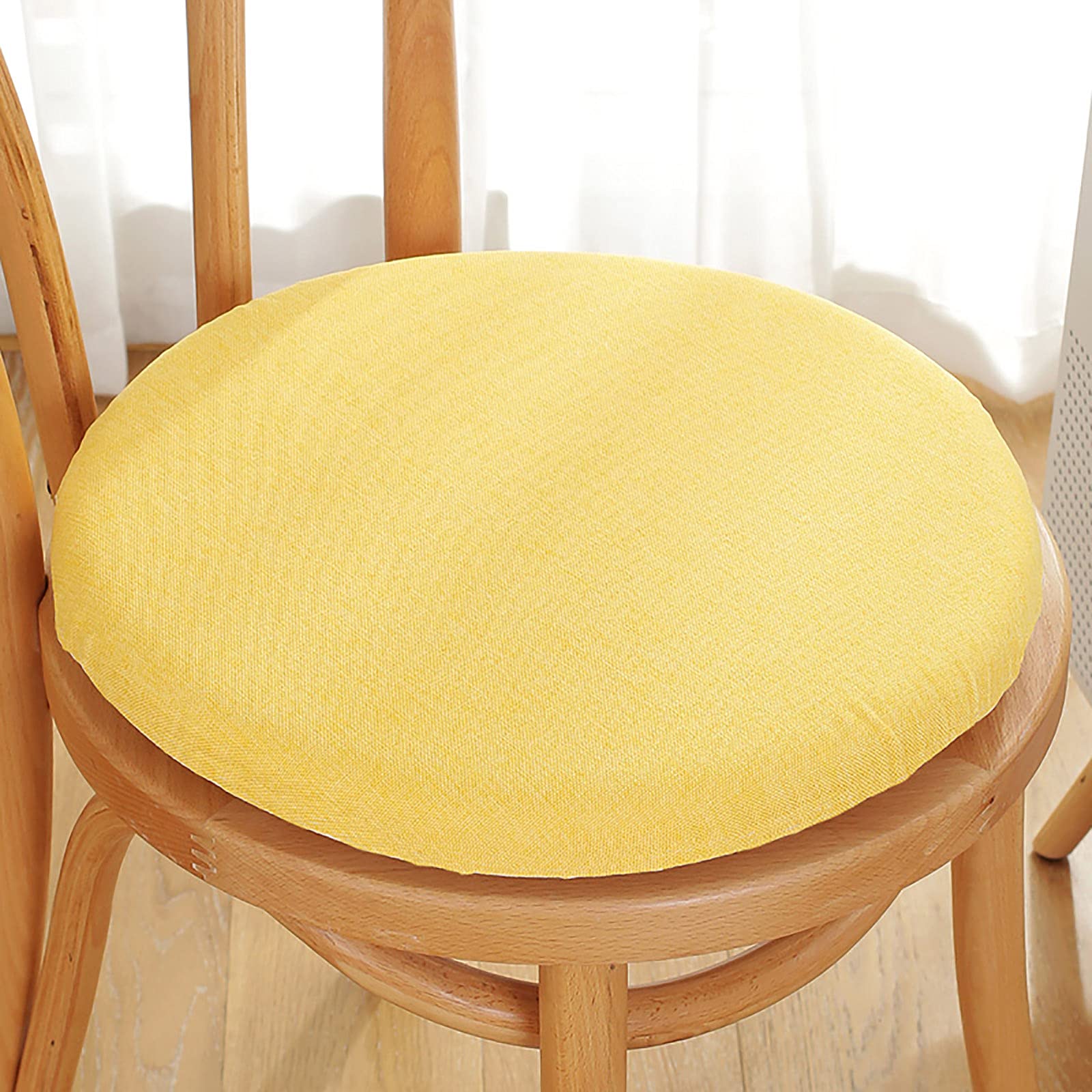 **CUNCOO Round Memory Foam Seat Cushion - Soft, Non-Slip & Washable Chair Pad for Dining Room, Tatami, Living Room - Perfect for Home, Office & Meditation**