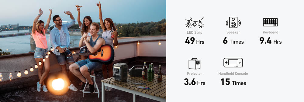 Anker SOLIX C300X 288Wh 300W Portable Power Station - Solar Generator for Camping, Outdoor Adventures & Emergency Backup Power