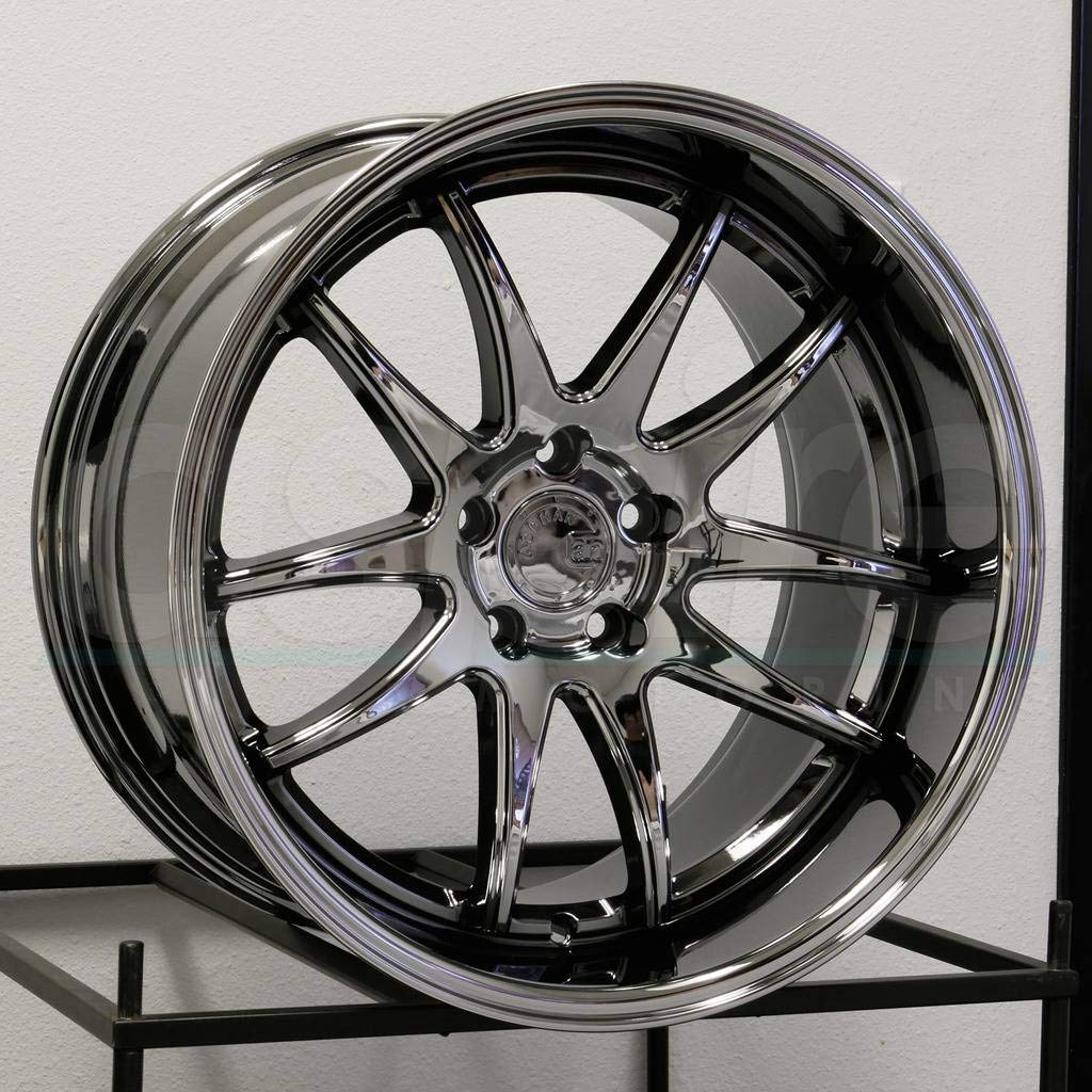 Aodhan DS-02 Custom Alloy Wheels 18x9.5 +22 Offset 5x114.3 Bolt Pattern 73.1mm Hub - Silver Machined Face Rims for Performance Cars & Custom Builds