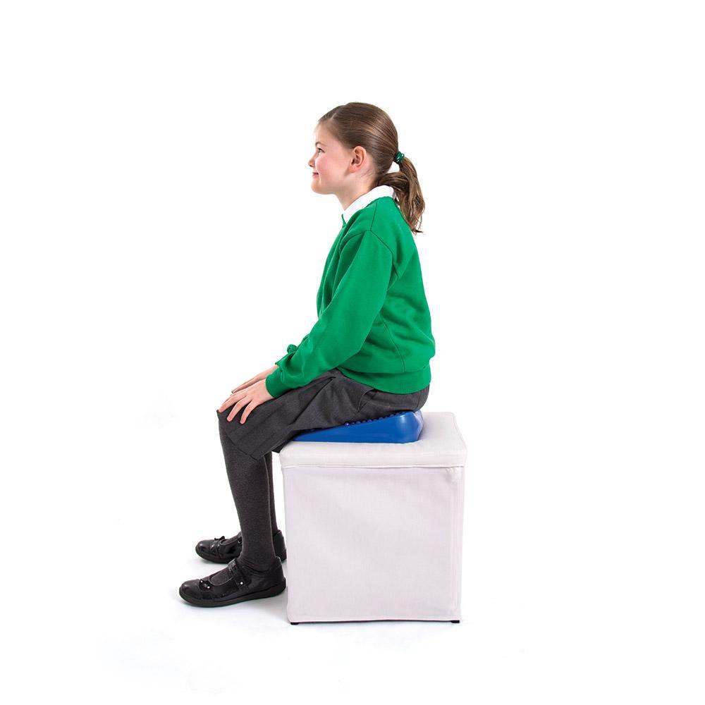 66Fit Junior Inflatable Wedge Cushion with Hand Pump - Posture Support & Comfort for Kids - Perfect for Reading, Gaming, and Classroom Use