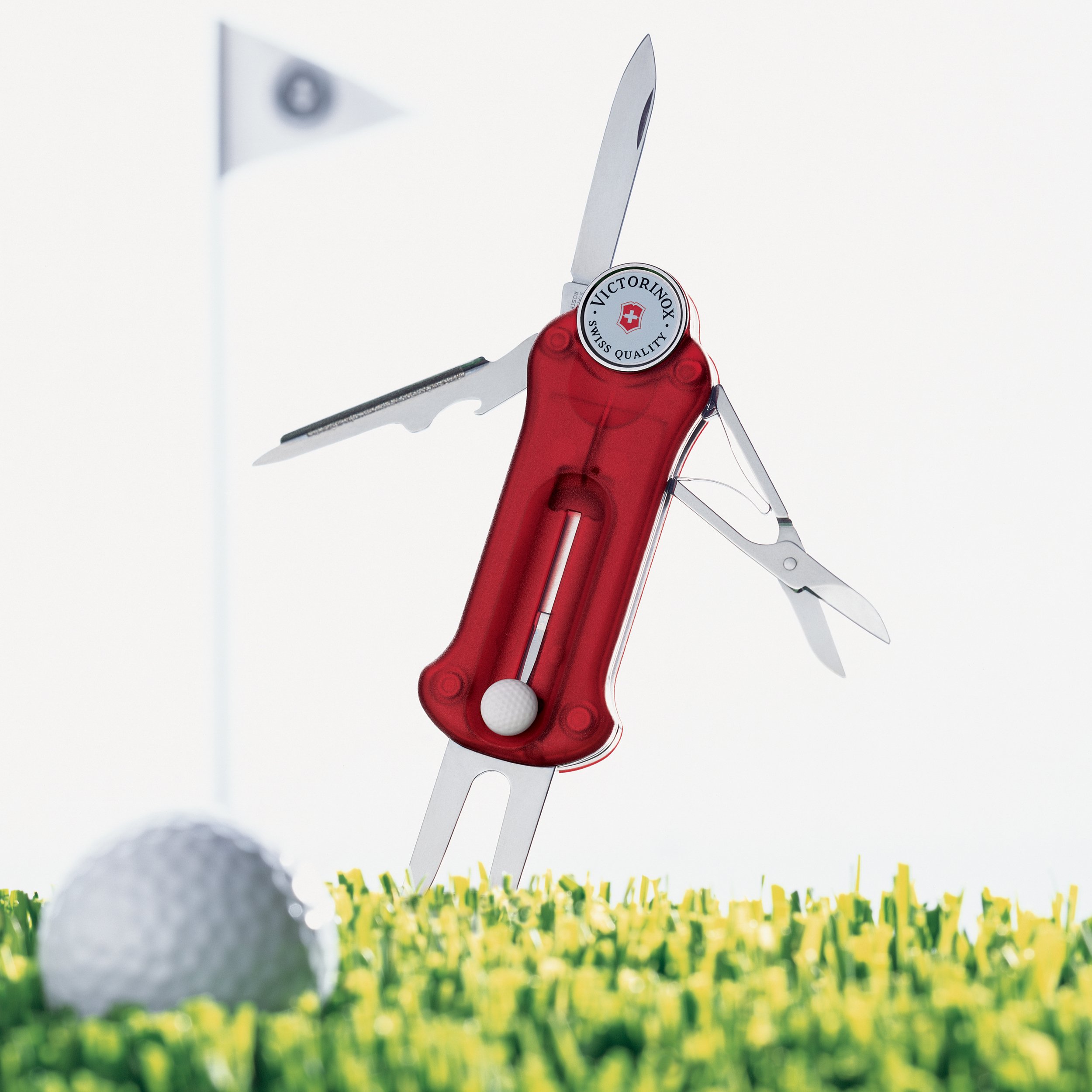 Victorinox Swiss Army Golf Multi-Tool – Compact & Durable Stainless Steel Golf Accessories for On-Course Repairs & Adjustments – Perfect for Golfers, Camping & Outdoor Adventures