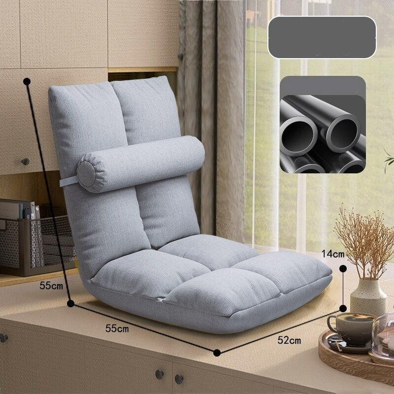 Comfortable Tatami Foldable Recliner Sofa Chair - Adjustable Backrest for Living Room, Bedroom & Outdoor Relaxation | Perfect for Lounging, Napping & Reading